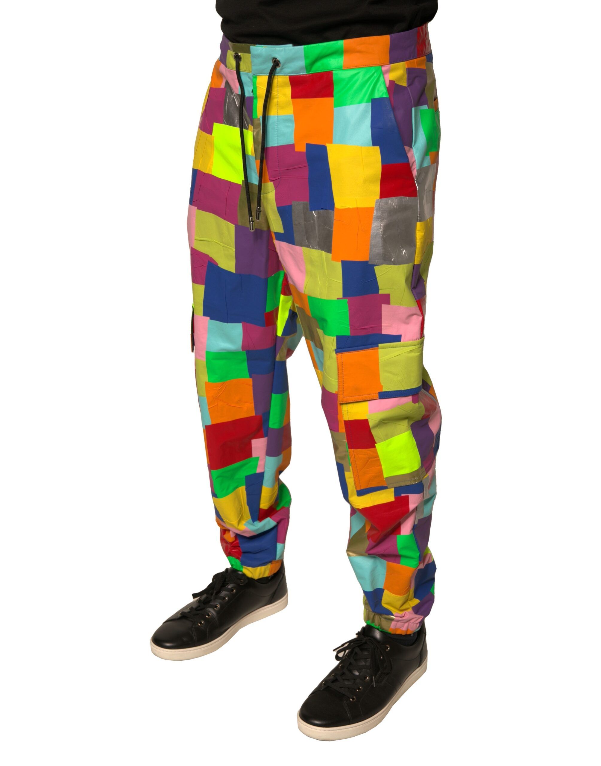Cotton Patchwork Men Cargo Men's Pants - Dolce & Gabbana - Modalova
