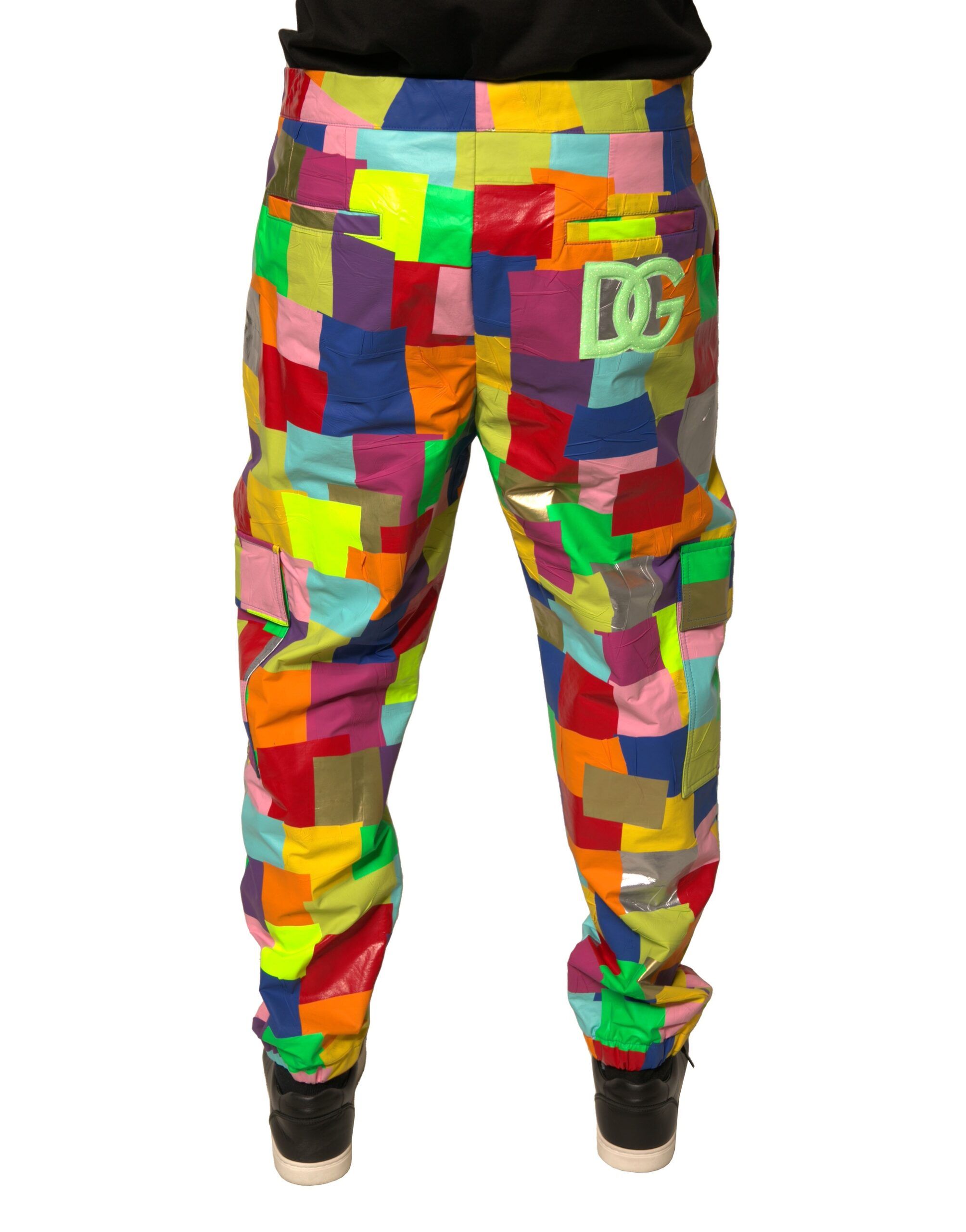 Cotton Patchwork Men Cargo Men's Pants - Dolce & Gabbana - Modalova