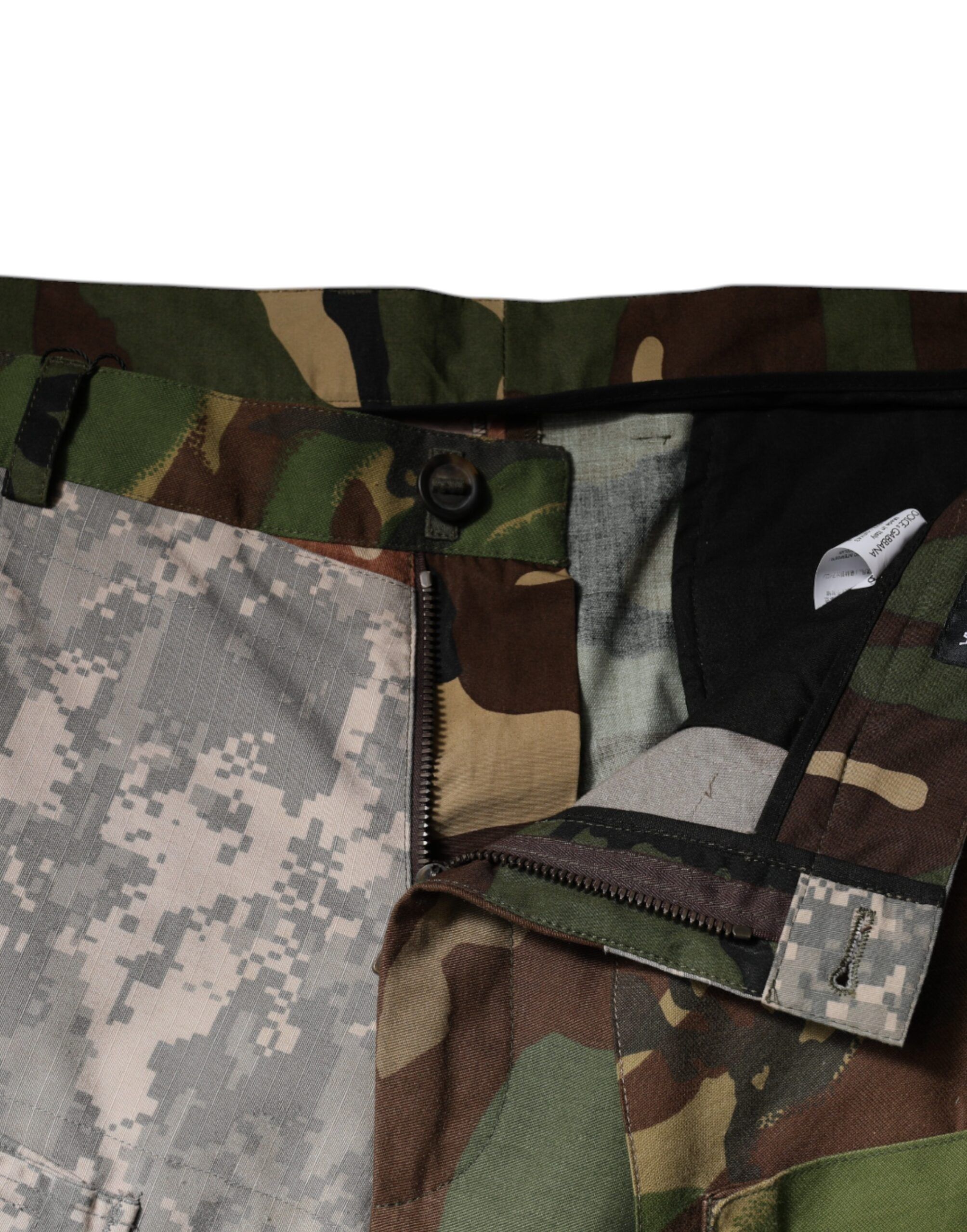Patchwork Camouflage Cargo Men's Pants - Dolce & Gabbana - Modalova