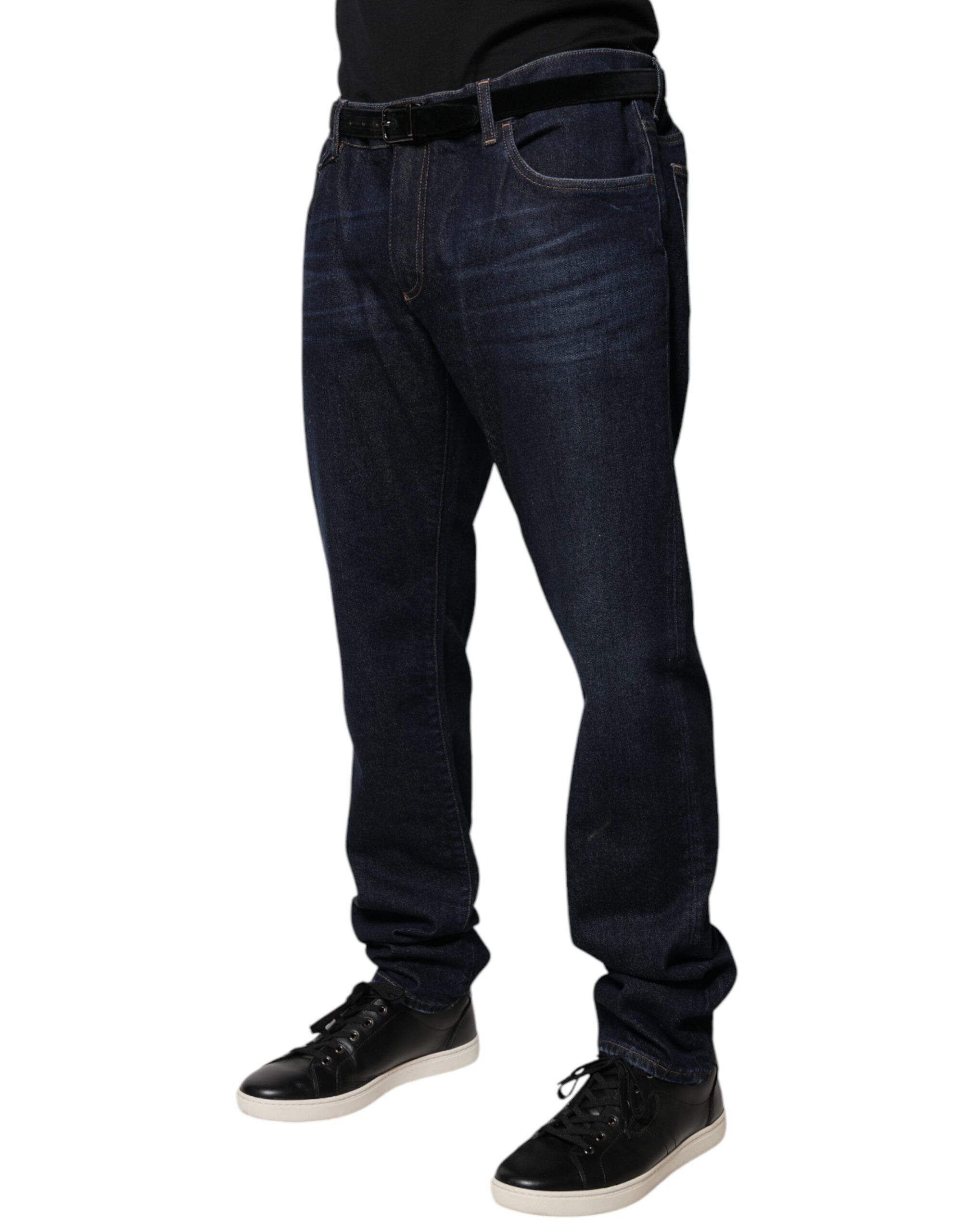 Dark Cotton Skinny Denim Men's Jeans - Dolce & Gabbana - Modalova
