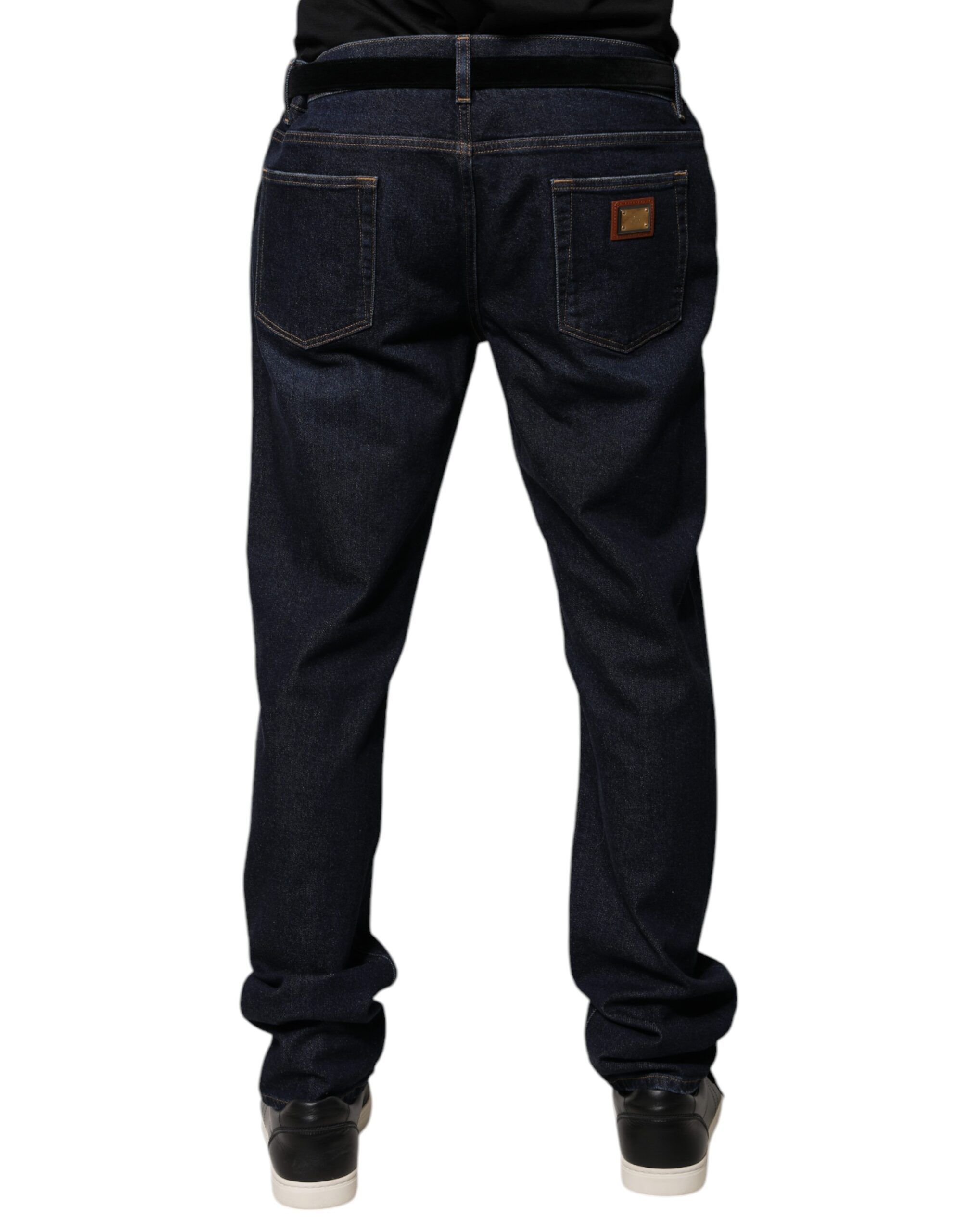 Dark Cotton Skinny Denim Men's Jeans - Dolce & Gabbana - Modalova