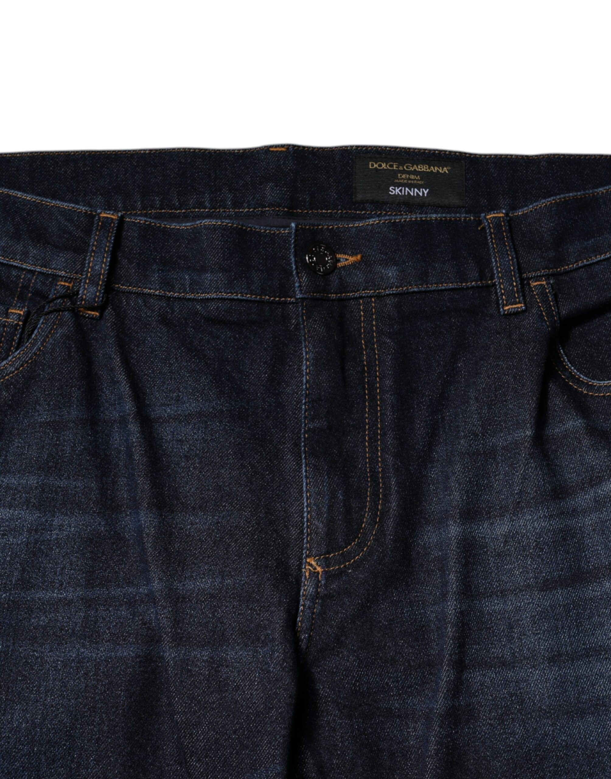 Dark Cotton Skinny Denim Men's Jeans - Dolce & Gabbana - Modalova