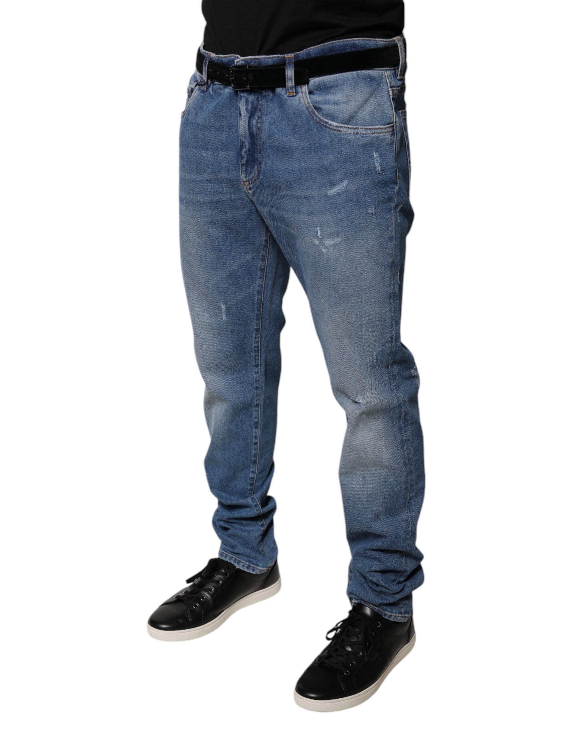 Cotton Men Skinny Denim Men's Jeans - Dolce & Gabbana - Modalova