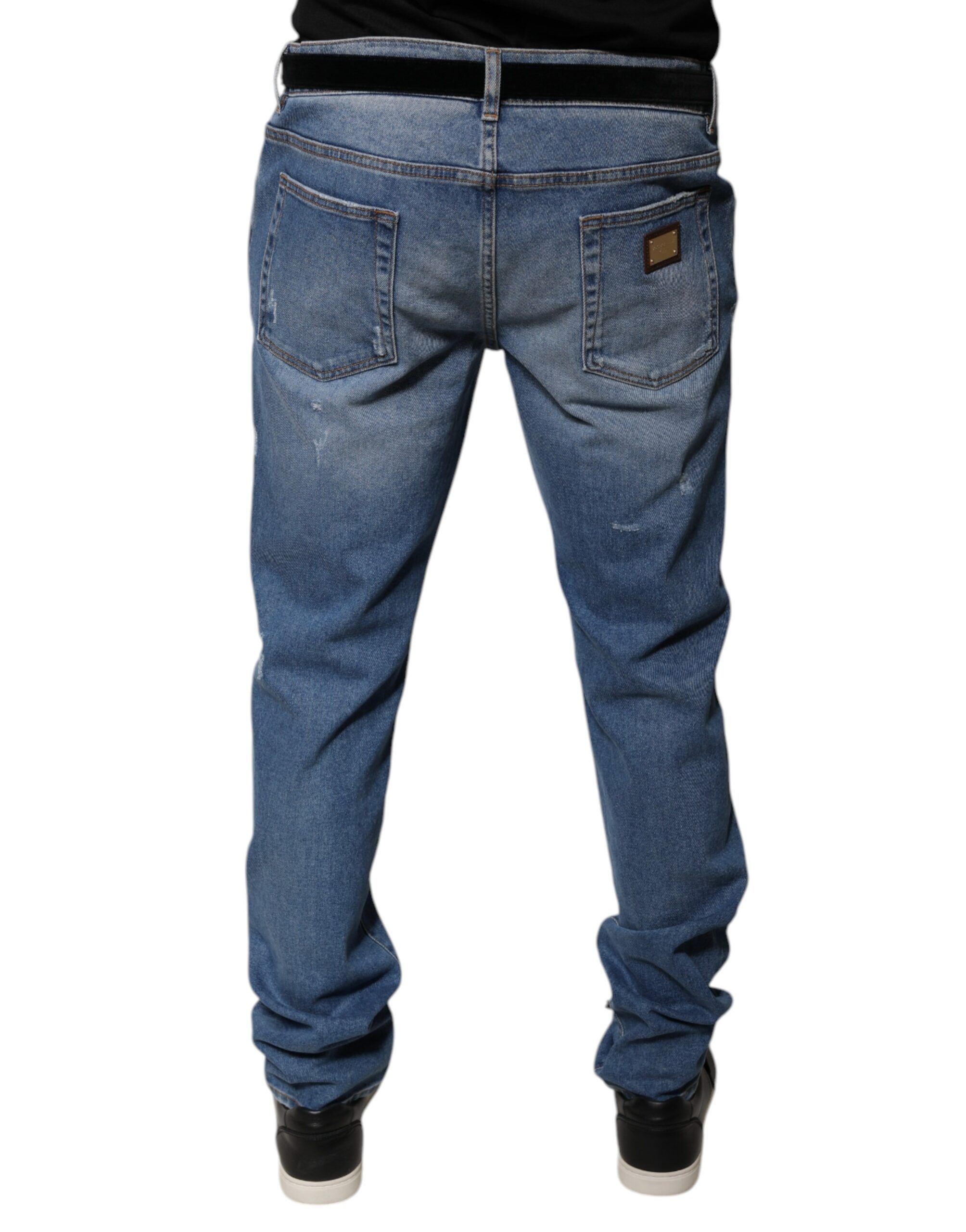 Cotton Men Skinny Denim Men's Jeans - Dolce & Gabbana - Modalova