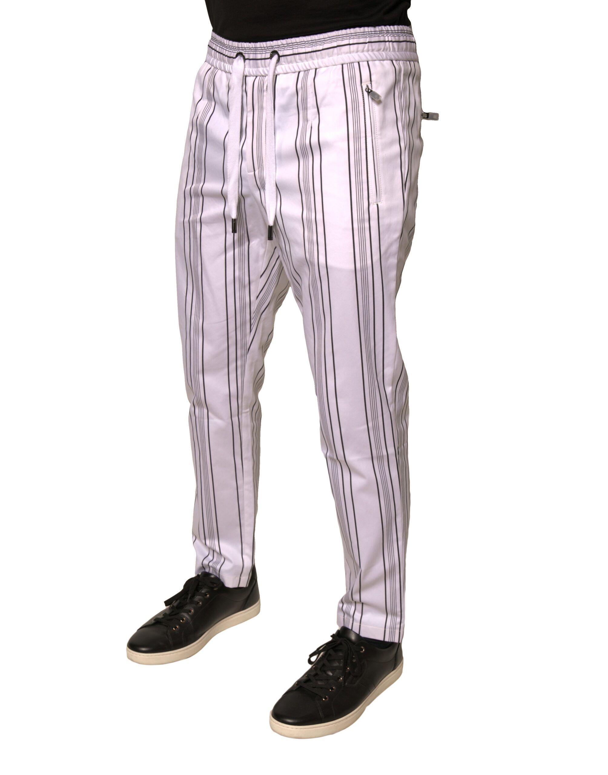 Stripe Cotton Dress Skinny Men's Pants - Dolce & Gabbana - Modalova