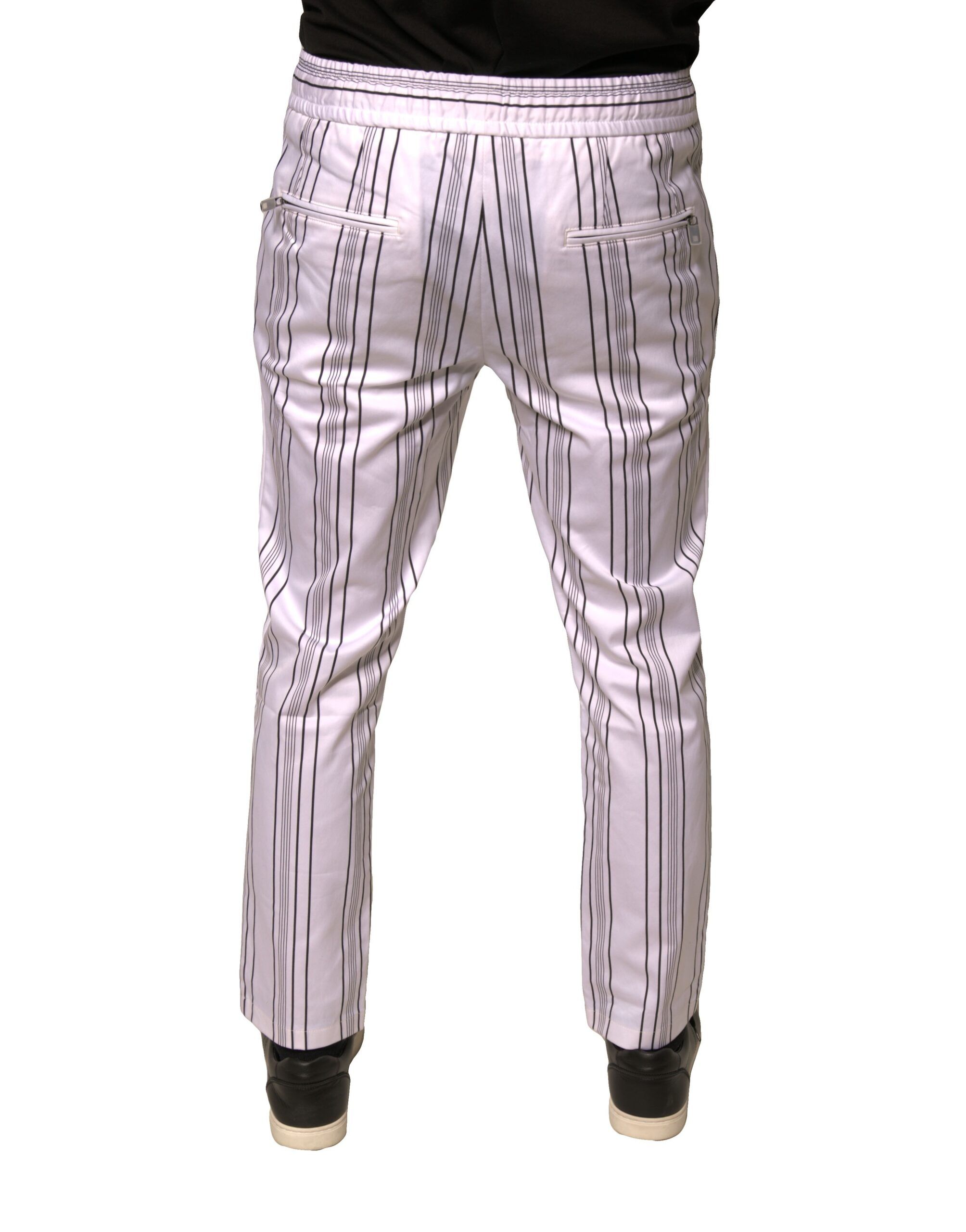 Stripe Cotton Dress Skinny Men's Pants - Dolce & Gabbana - Modalova