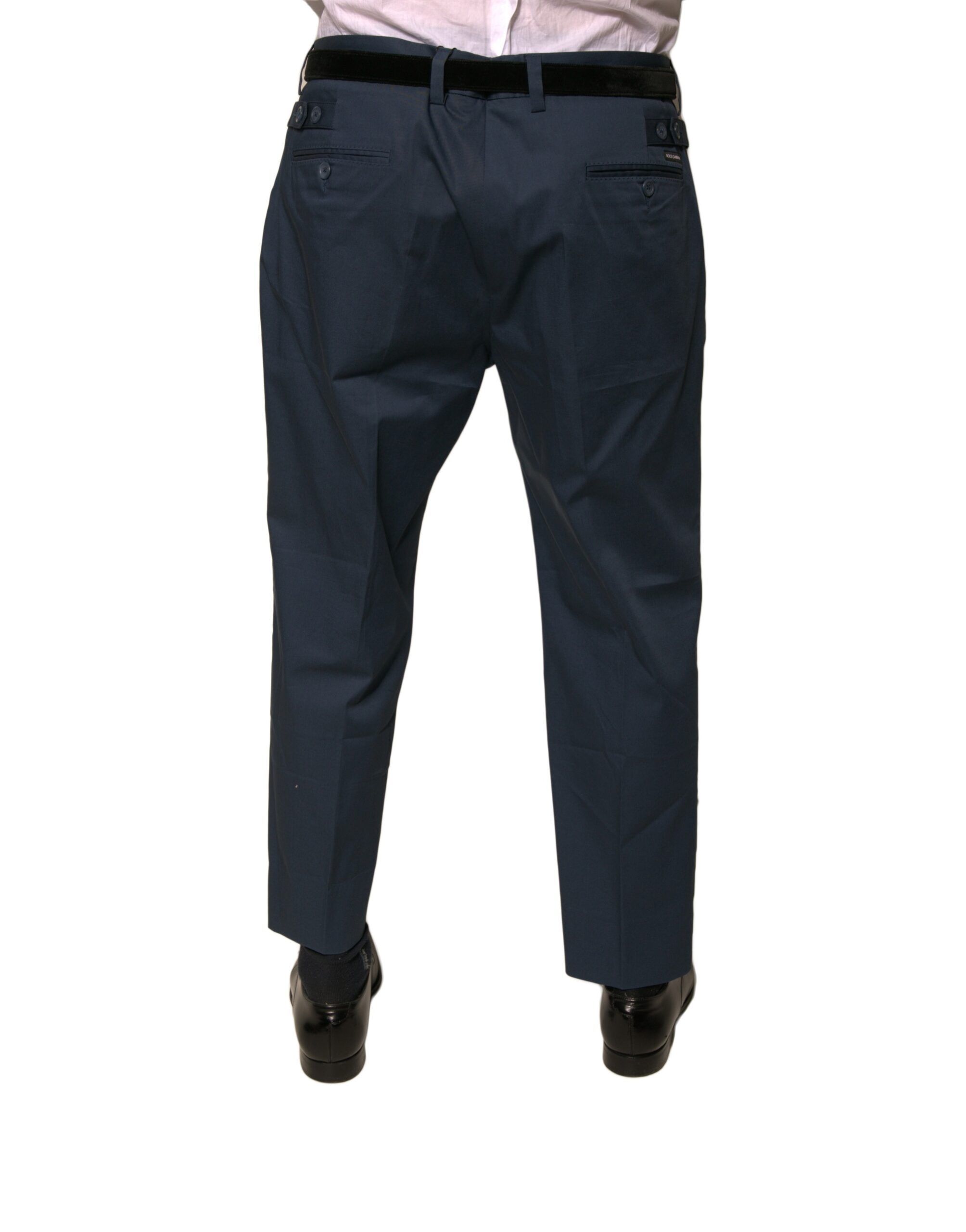 Cotton Men Skinny Dress Men's Pants - Dolce & Gabbana - Modalova