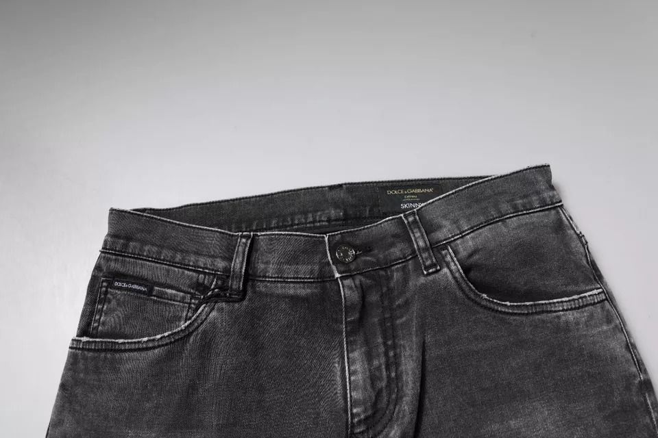 Logo Cotton Stretch Skinny Denim Men's Pants (Pre-Owned) - Dolce & Gabbana - Modalova