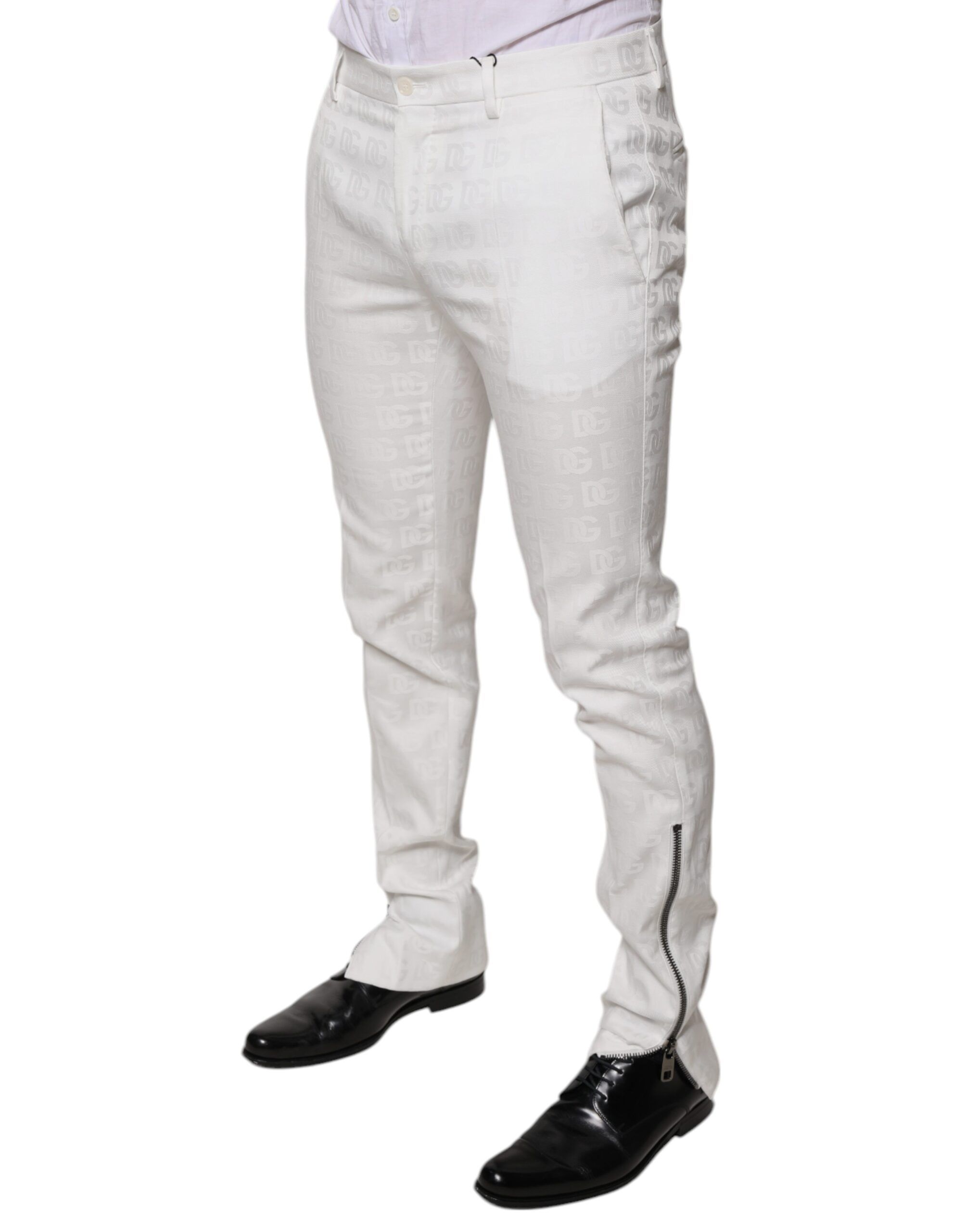 Cotton Tapered Formal Dress Men's Pants - Dolce & Gabbana - Modalova