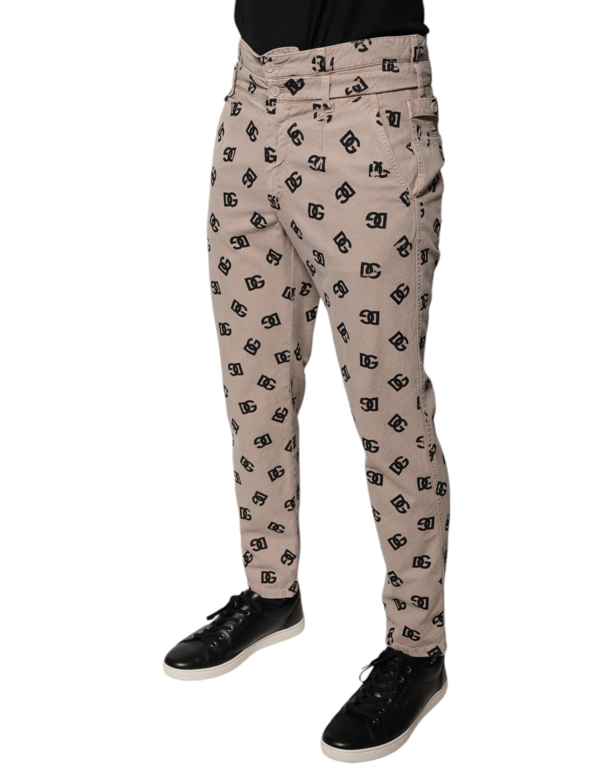 Logo Cotton Skinny Denim Men's Jeans - Dolce & Gabbana - Modalova