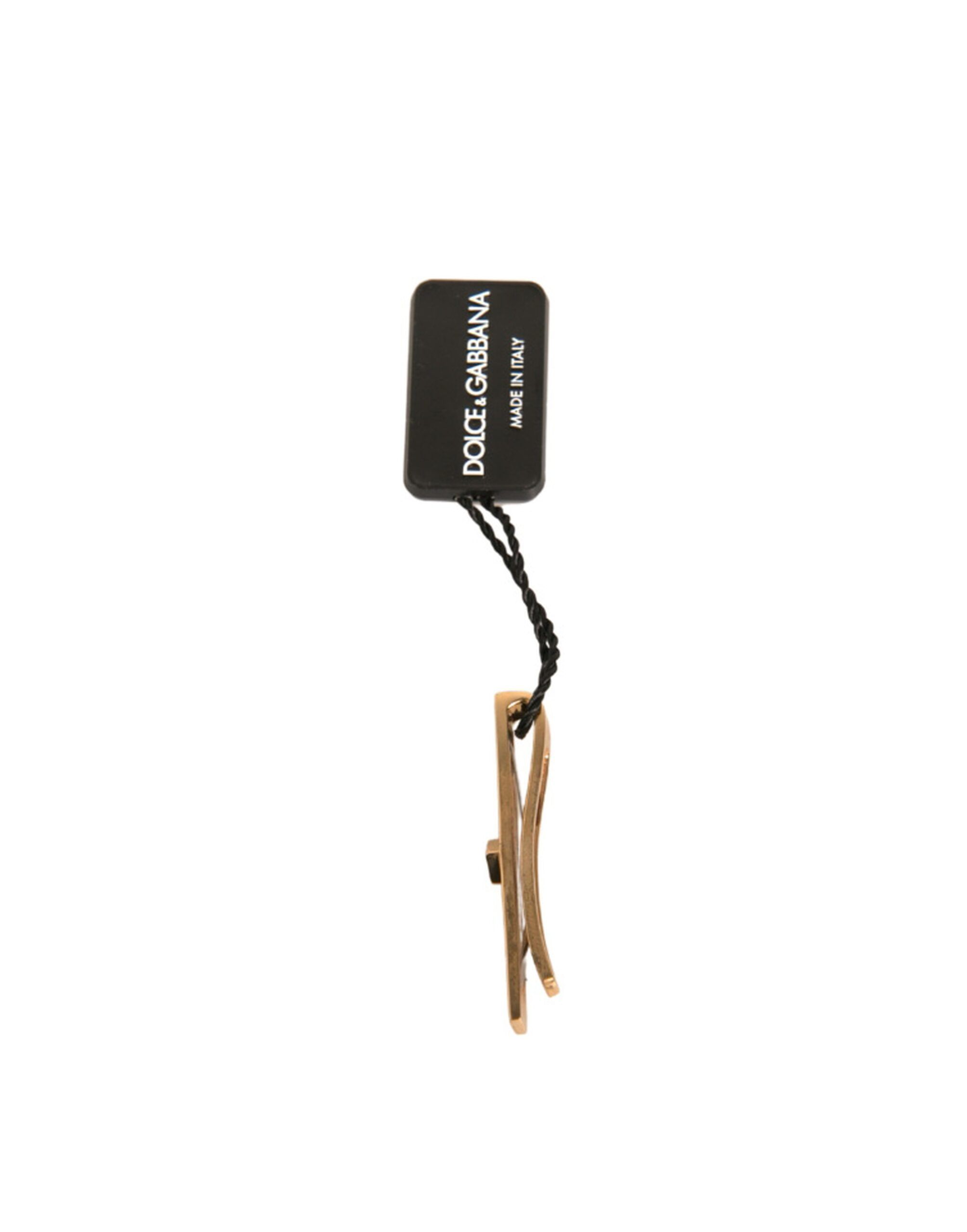 Tone Brass Crystal Branded Tie Clip Men's Bar - Dolce & Gabbana - Modalova