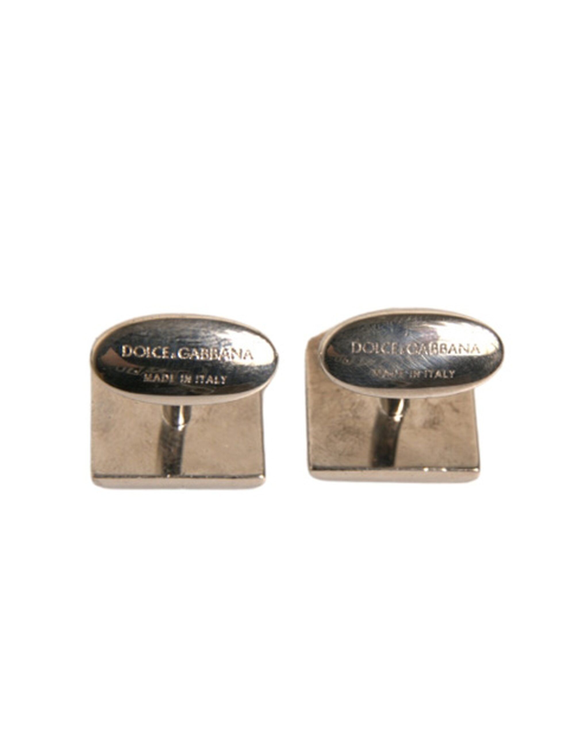 Plated Brass Pin Crystal Men's Cufflinks (Pre-Owned) - Dolce & Gabbana - Modalova