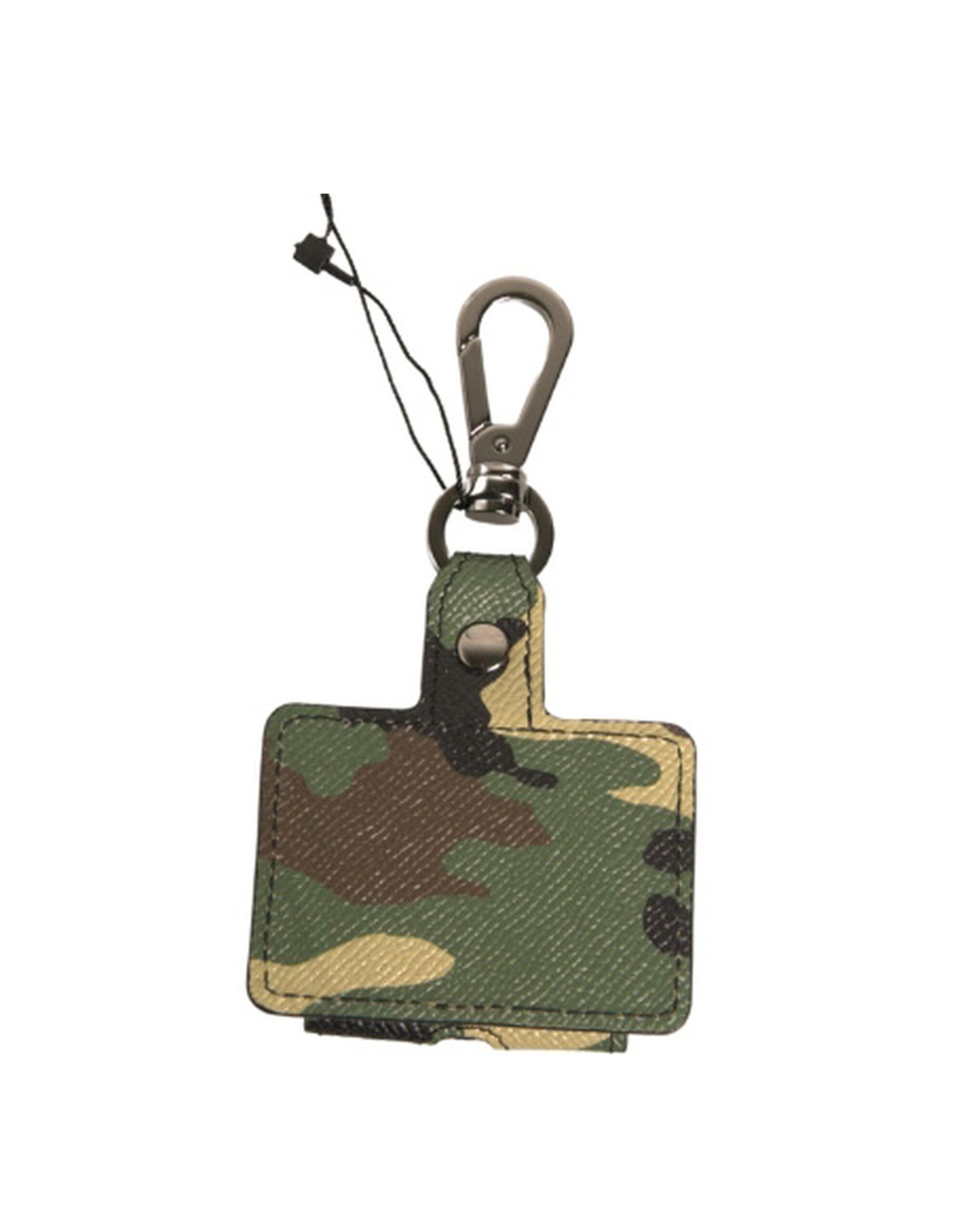 Camouflage Leather Metal Airpods Men's Case - Dolce & Gabbana - Modalova