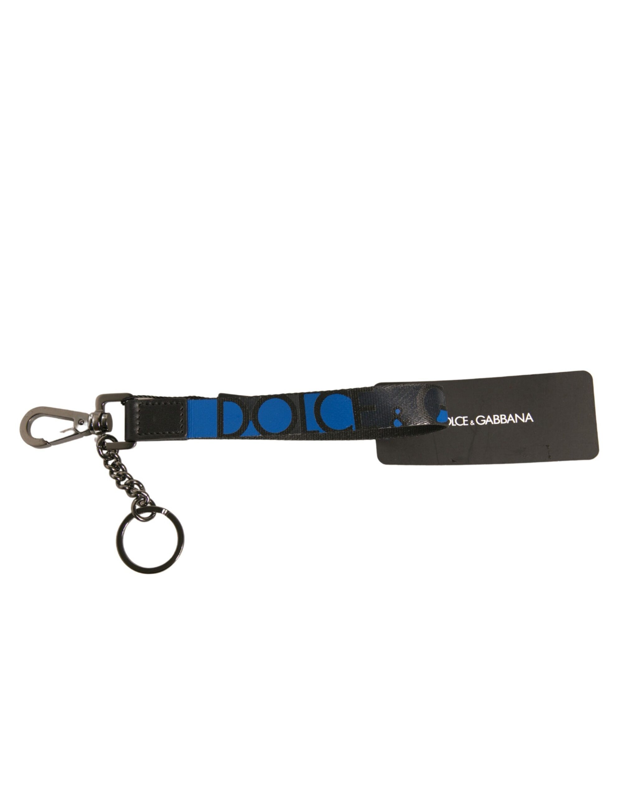 Logo Polyester Silver Brass Holder Keychain Men's Keyring (Pre-Owned) - Dolce & Gabbana - Modalova