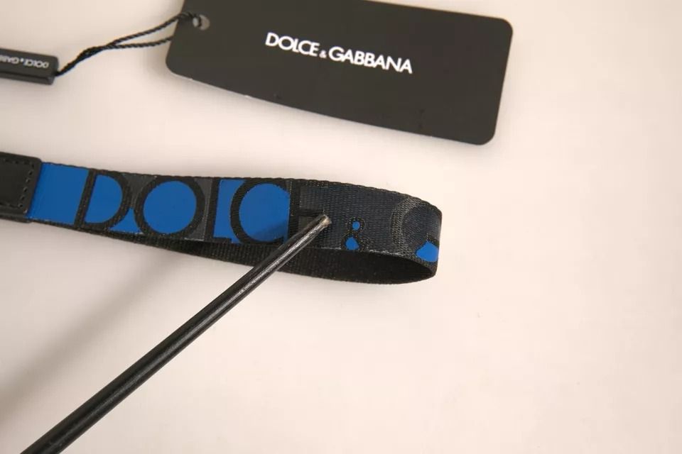 Logo Polyester Silver Brass Holder Keychain Men's Keyring (Pre-Owned) - Dolce & Gabbana - Modalova