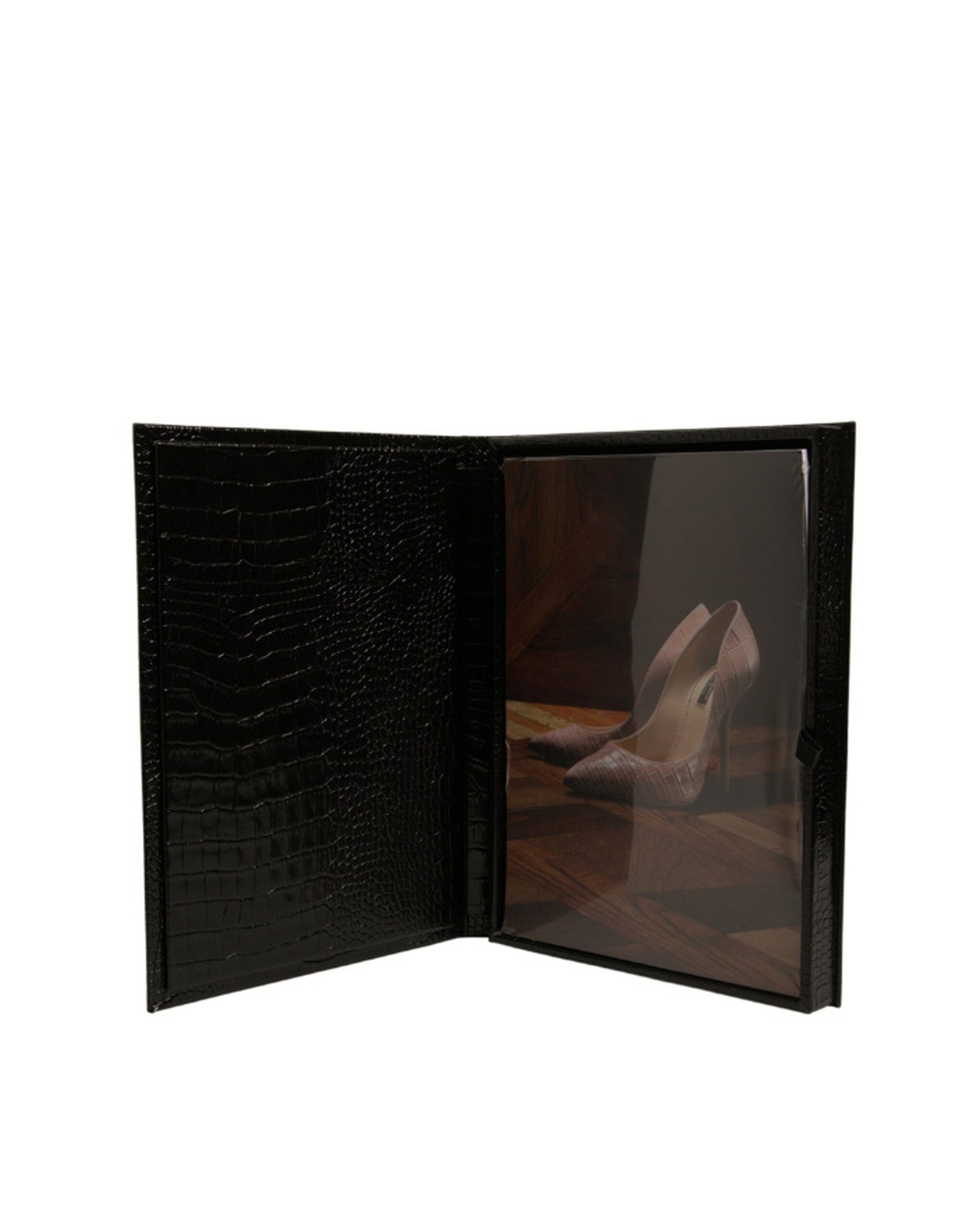 Elegant Leather Logo Plaque Holder Catalogue Men's Case - Dolce & Gabbana - Modalova