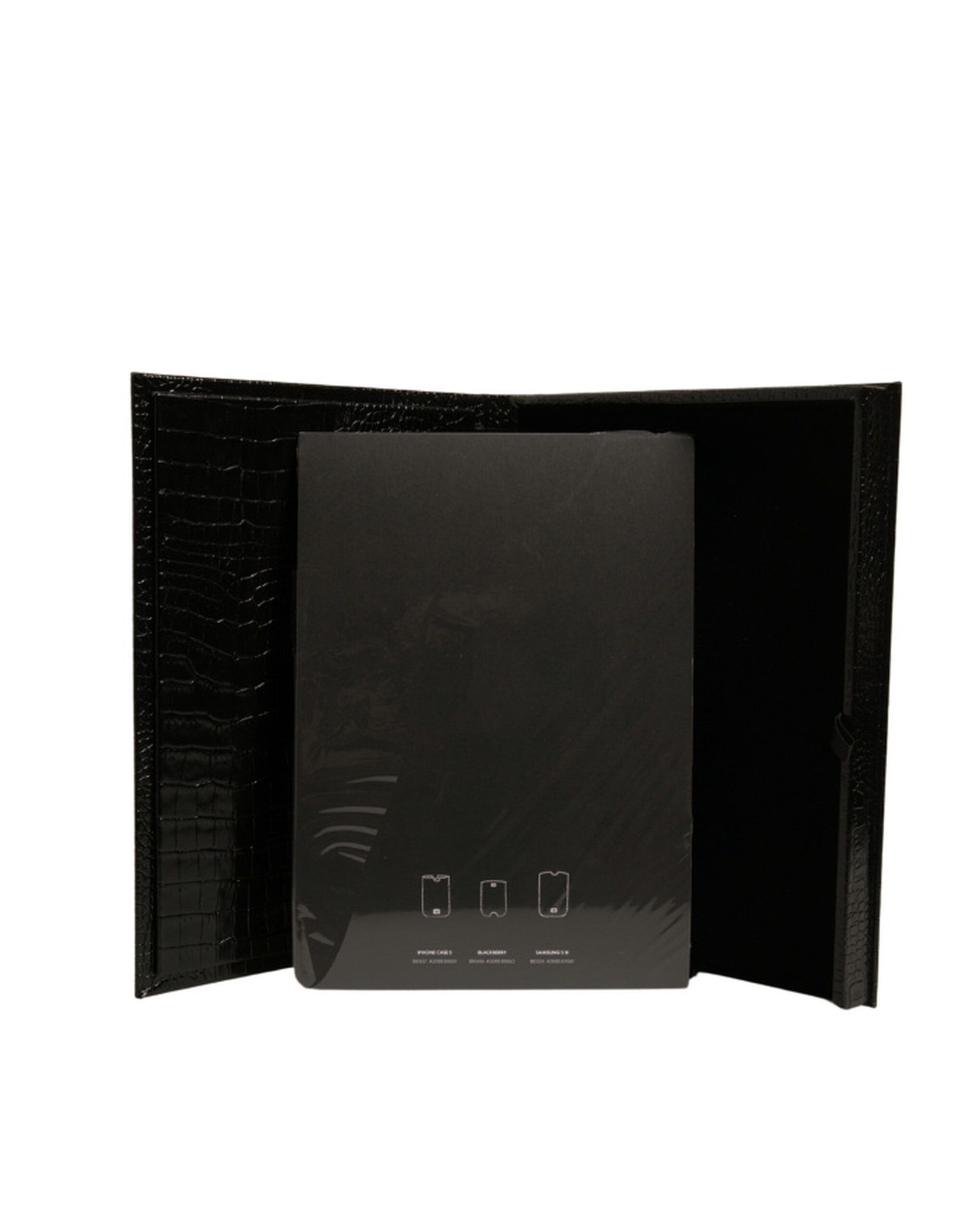 Elegant Leather Logo Plaque Holder Catalogue Men's Case - Dolce & Gabbana - Modalova