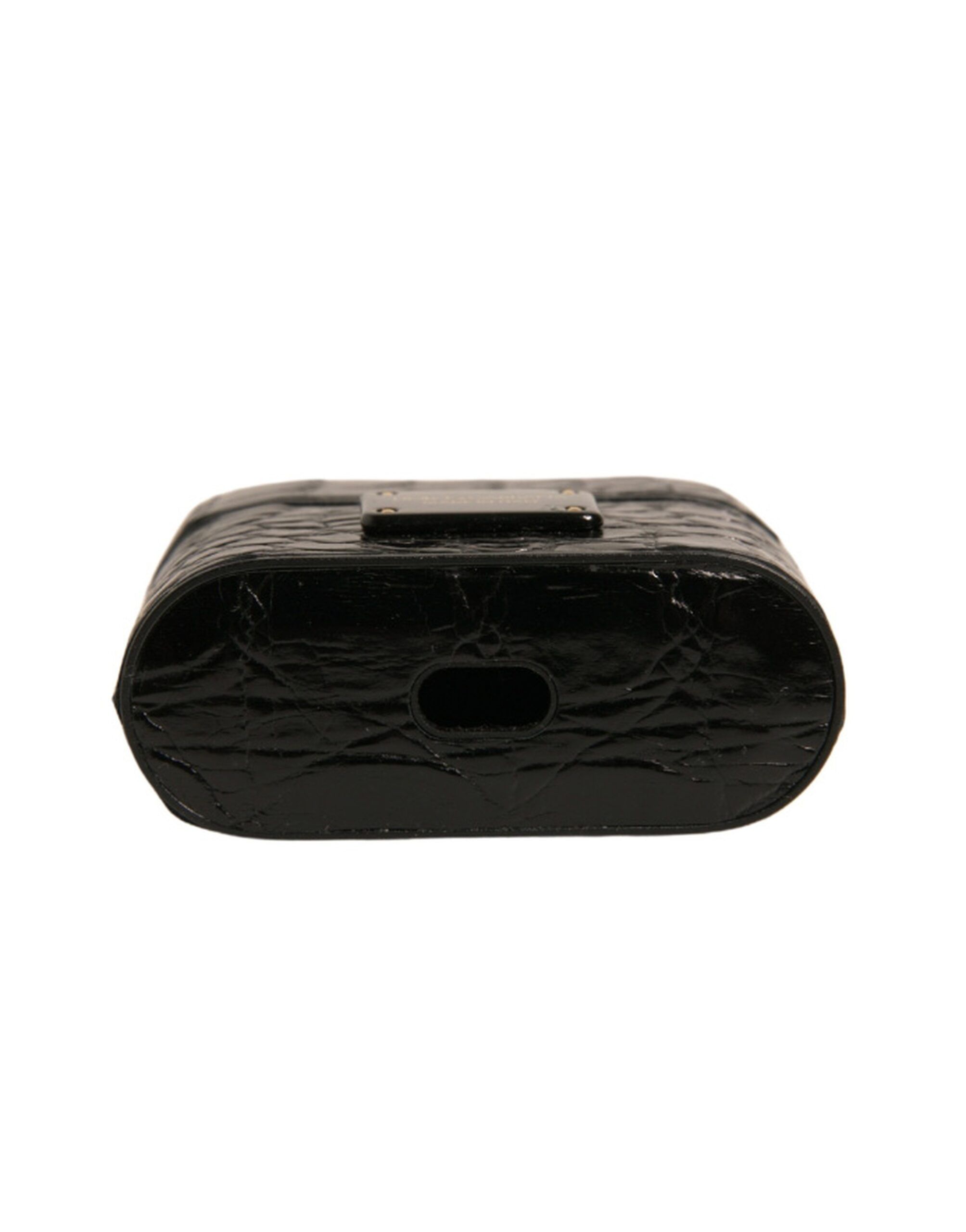 Leather Metal Logo Plaque Holder Airpods Case - Dolce & Gabbana - Modalova