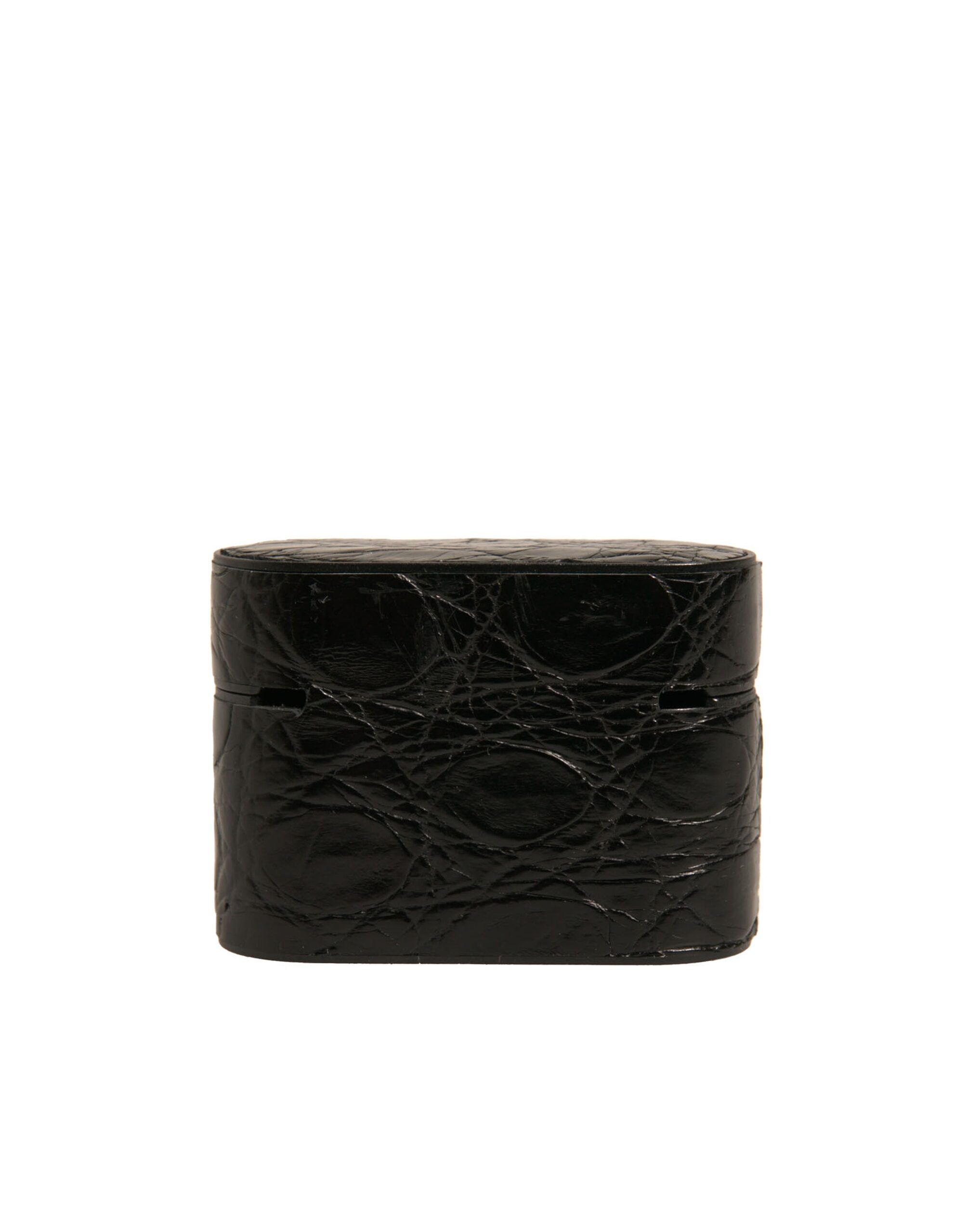 Leather Metal Logo Plaque Holder Airpods Case - Dolce & Gabbana - Modalova