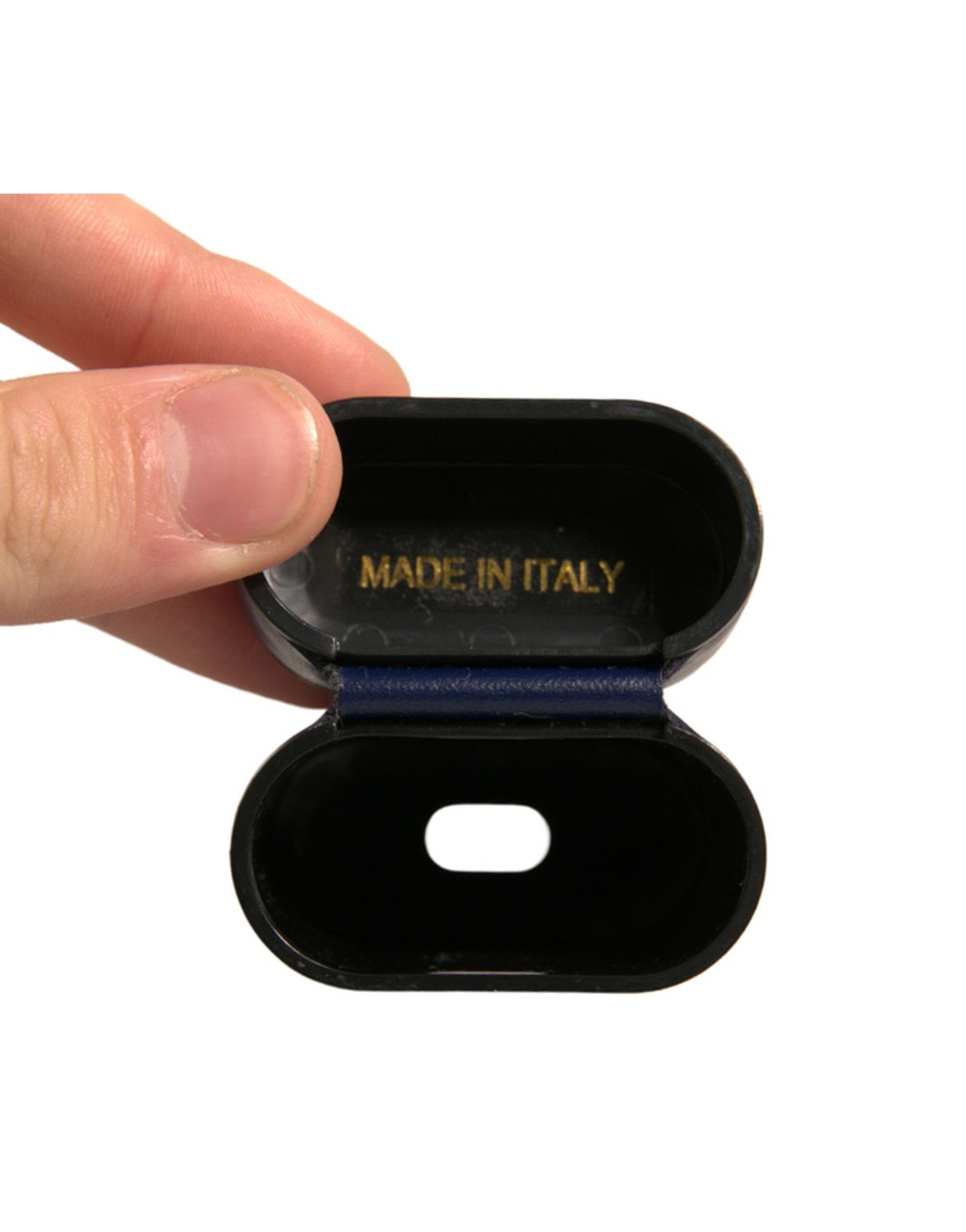 Leather Logo Print Flip Holder Airpods Case - Dolce & Gabbana - Modalova
