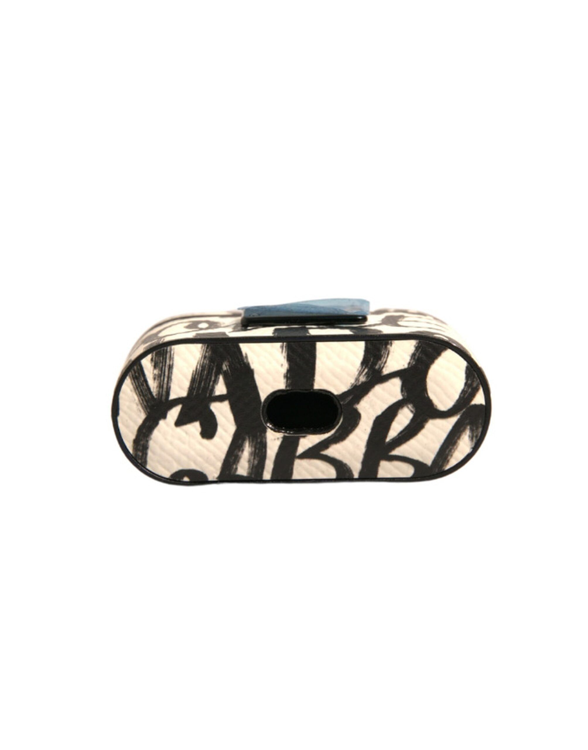 Leather Scribble Embossed Logo Airpods Case (Pre-Owned) - Dolce & Gabbana - Modalova
