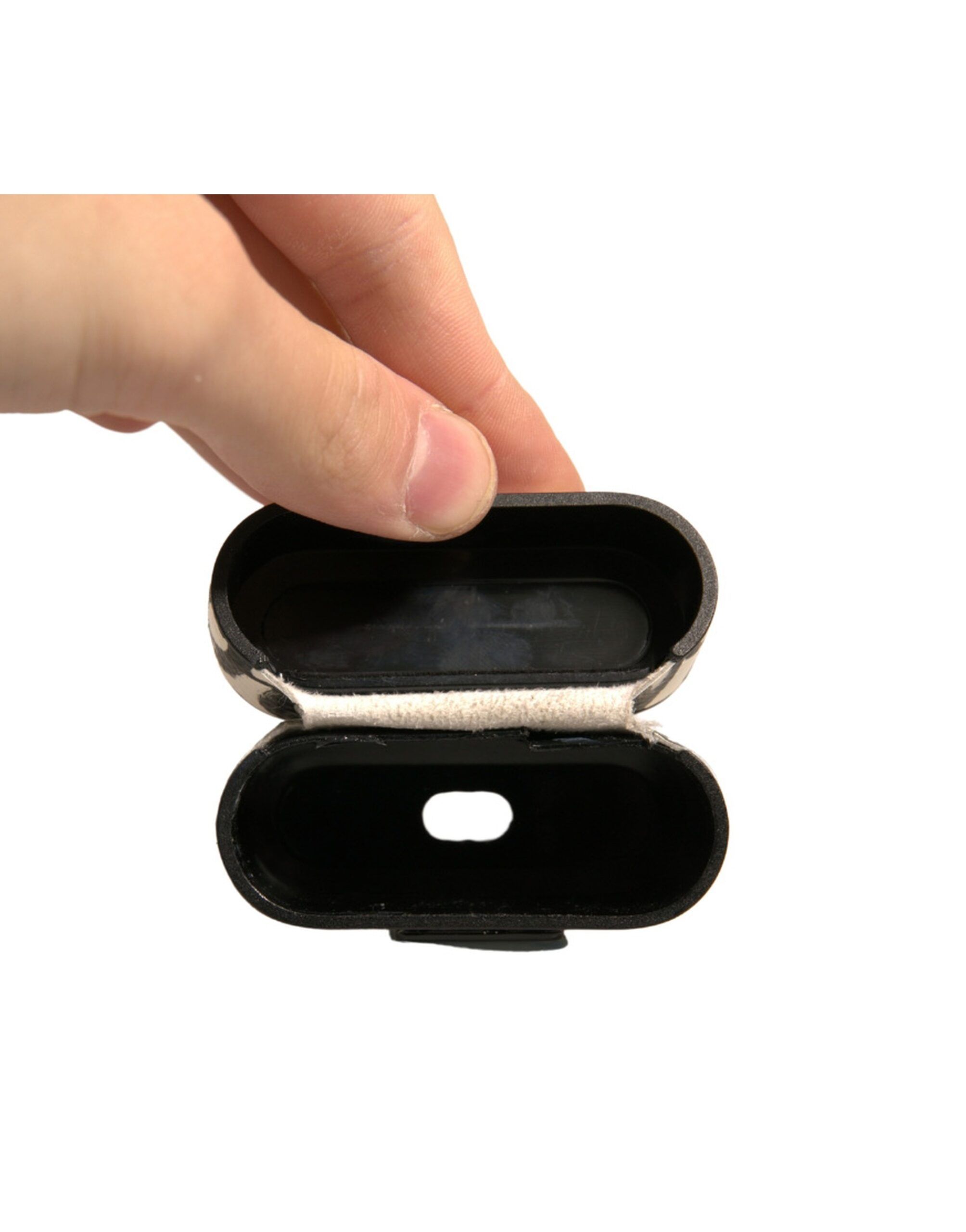 Leather Scribble Embossed Logo Airpods Case (Pre-Owned) - Dolce & Gabbana - Modalova
