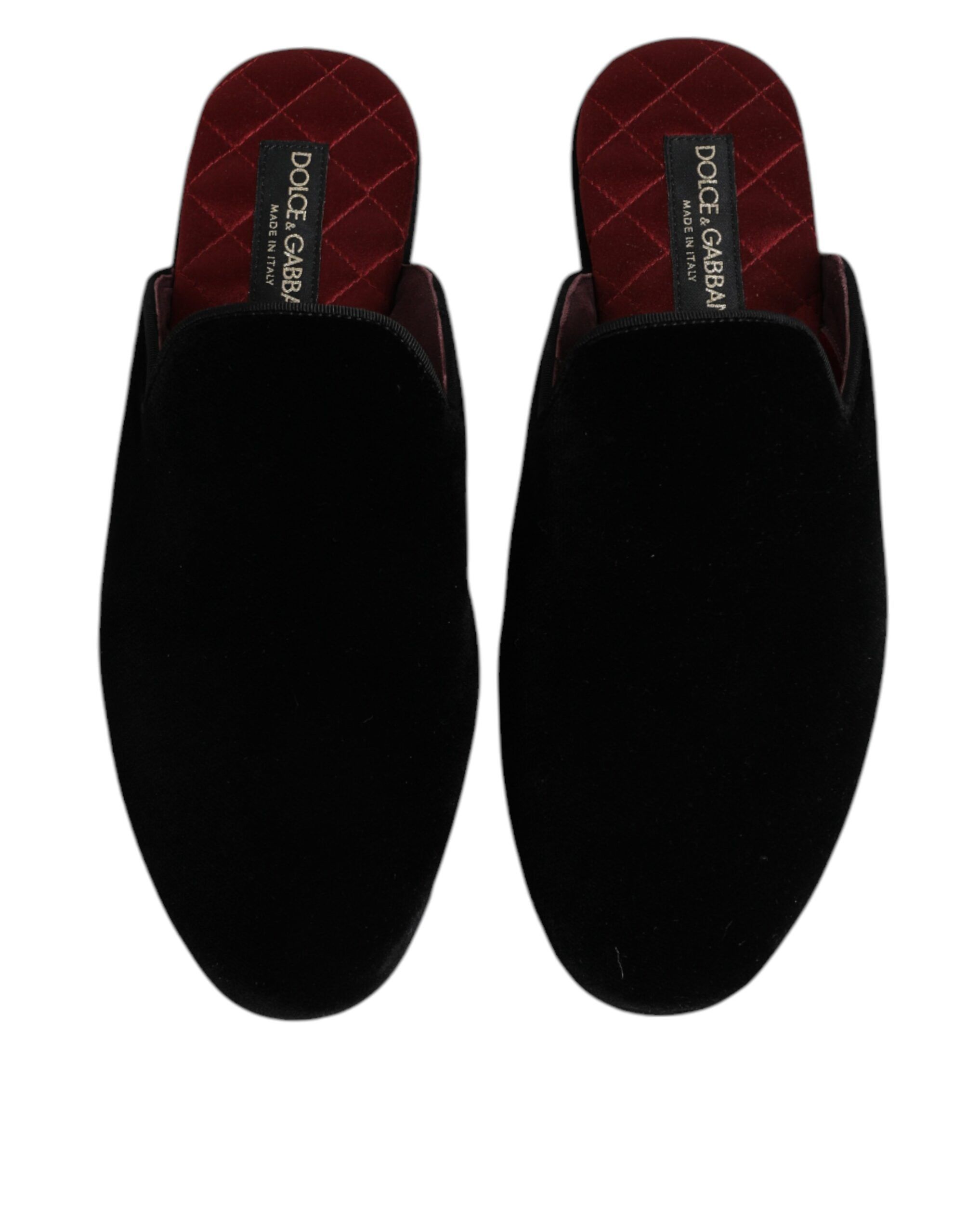Viscose Velvet Slides Flat Slipper Men's Shoes (Pre-Owned) - Dolce & Gabbana - Modalova