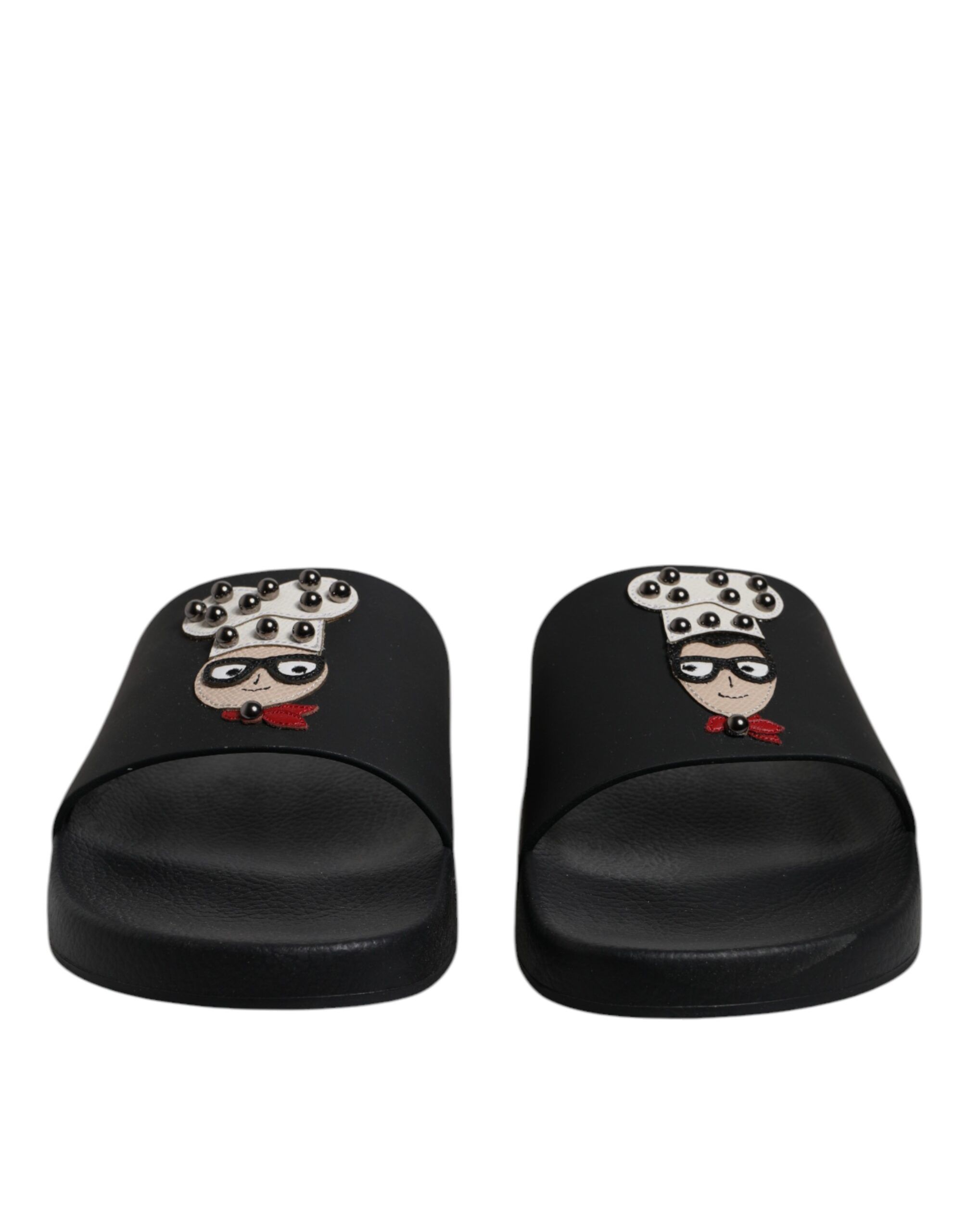 Leather Slides Sandals Beachwear Men's Shoes - Dolce & Gabbana - Modalova