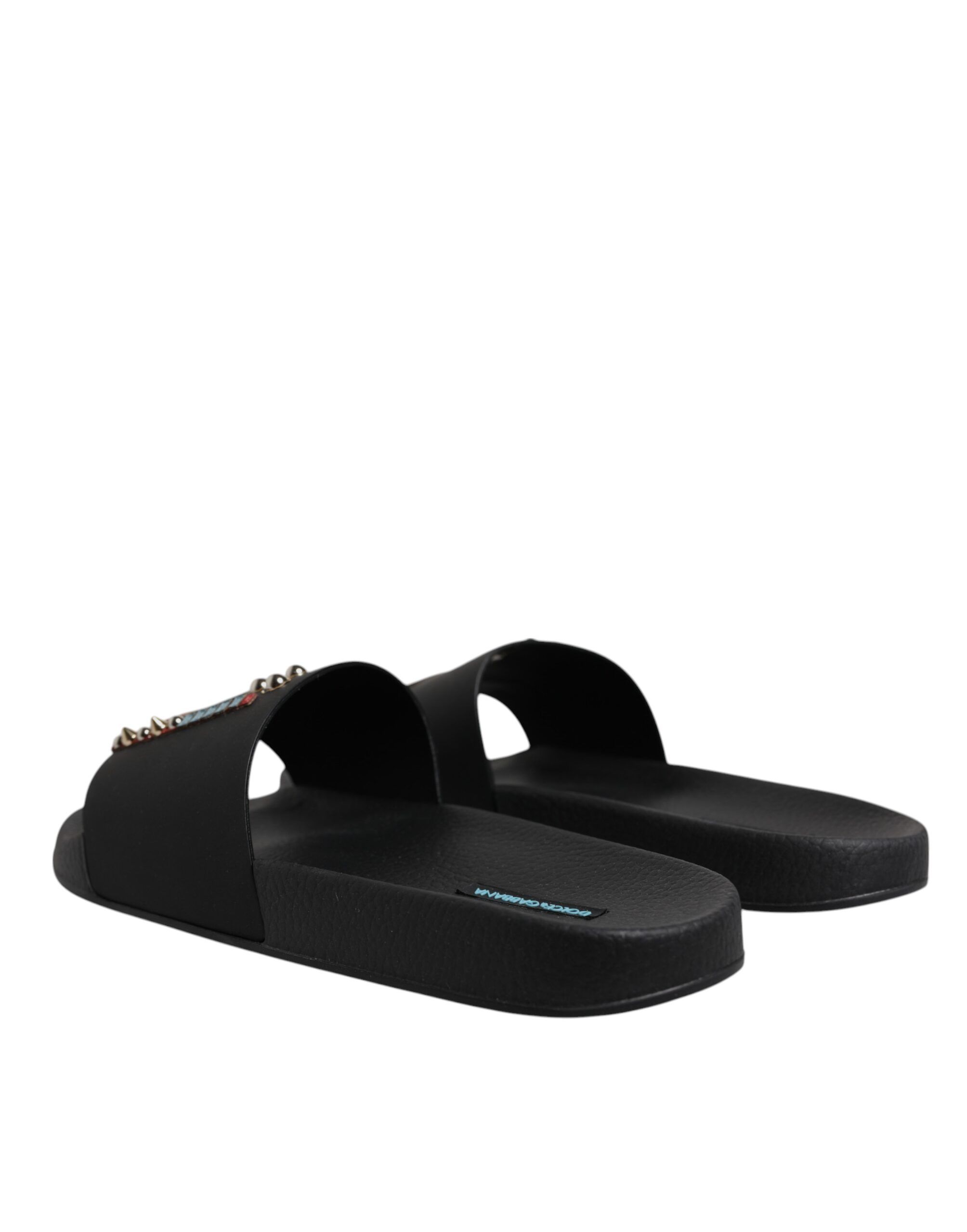 Divers Leather Flats Slides Sandals Beachwear Men's Shoes - Dolce & Gabbana - Modalova