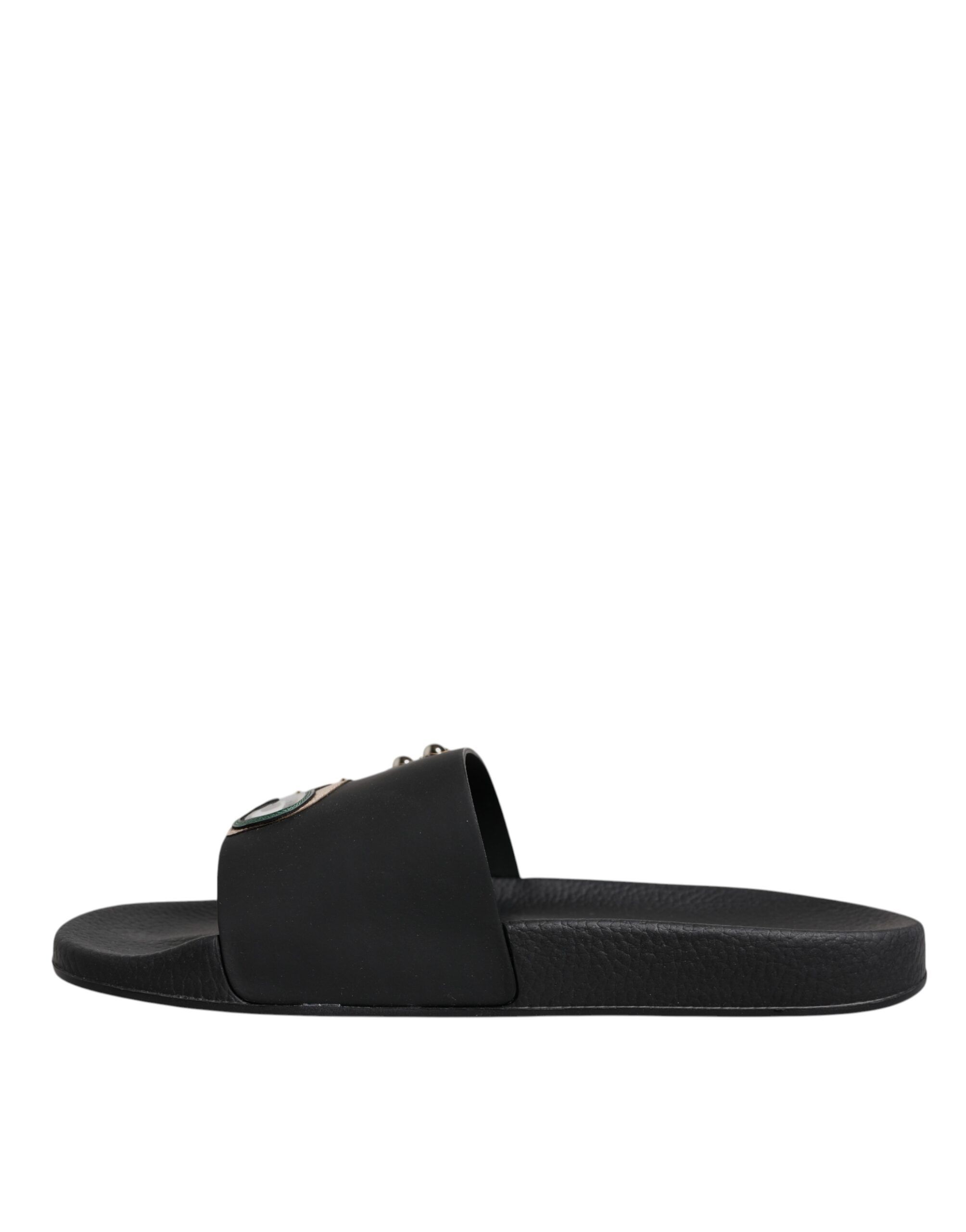 Divers Leather Flats Slides Sandals Beachwear Men's Shoes - Dolce & Gabbana - Modalova
