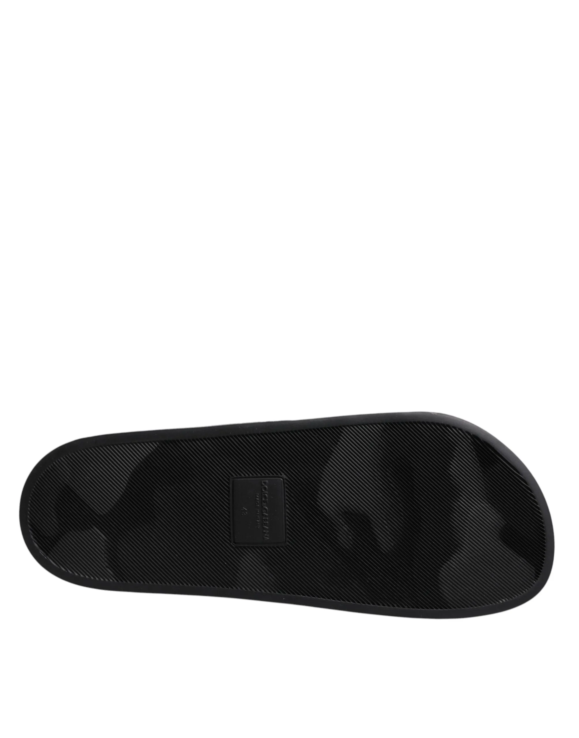 Divers Leather Flats Slides Sandals Beachwear Men's Shoes - Dolce & Gabbana - Modalova