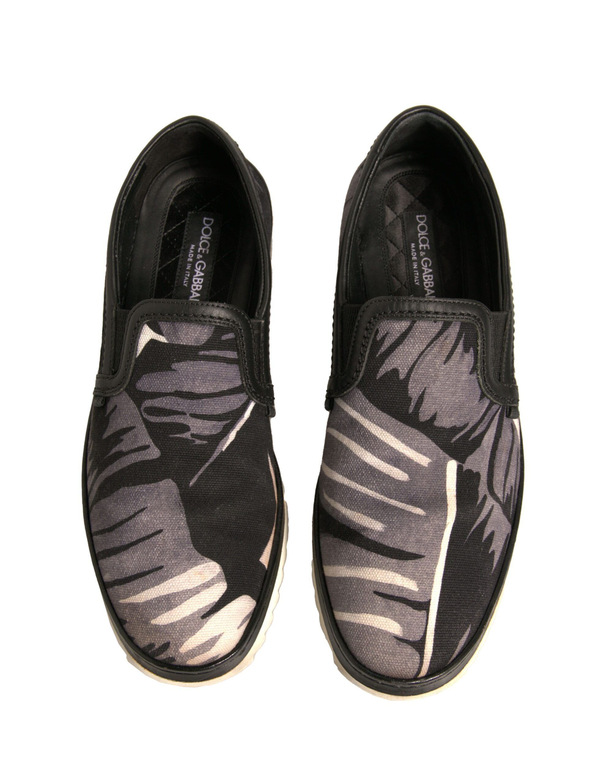Canvas Tropical Print Slip On Men's Shoes (Pre-Owned) - Dolce & Gabbana - Modalova