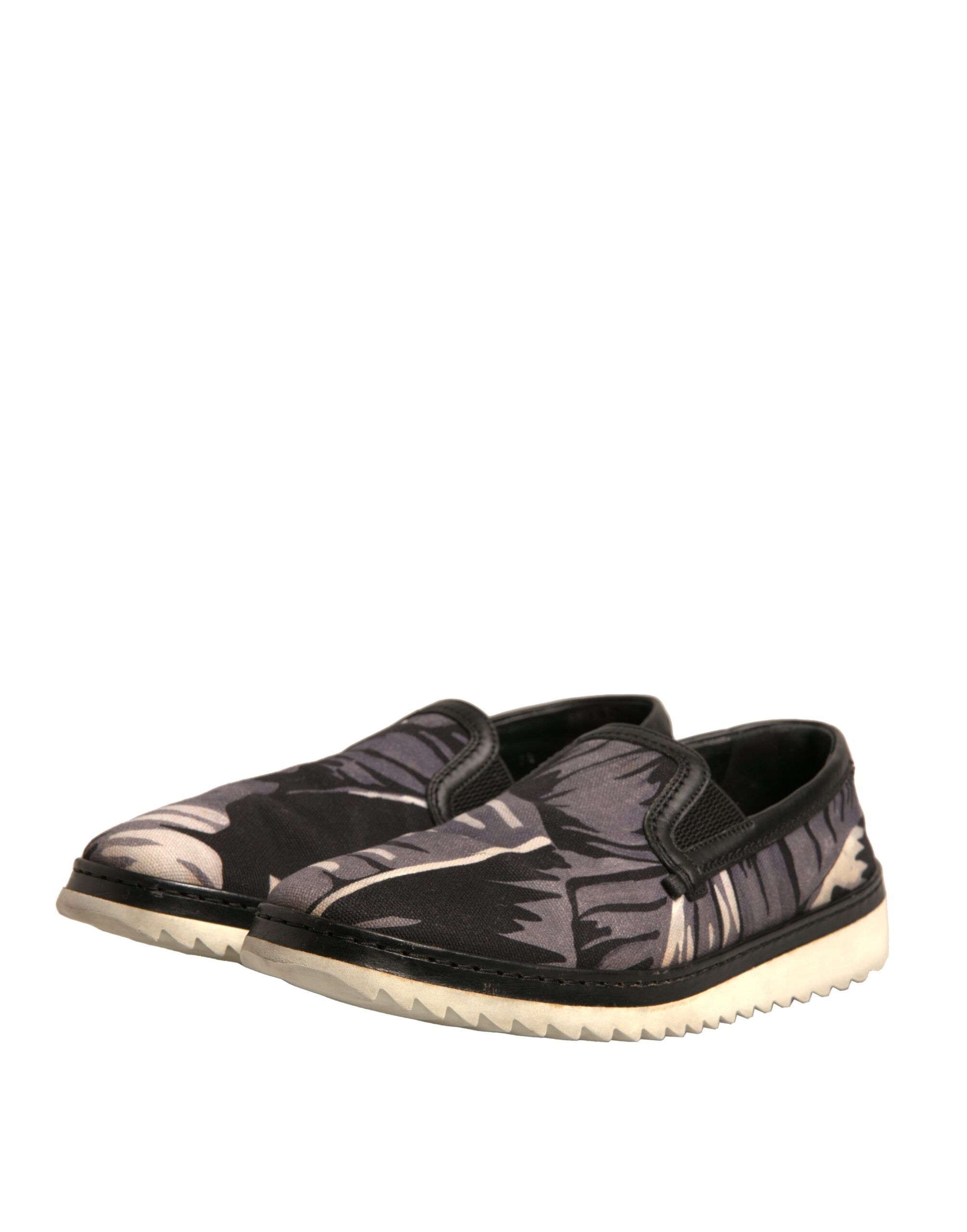 Canvas Tropical Print Slip On Men's Shoes (Pre-Owned) - Dolce & Gabbana - Modalova
