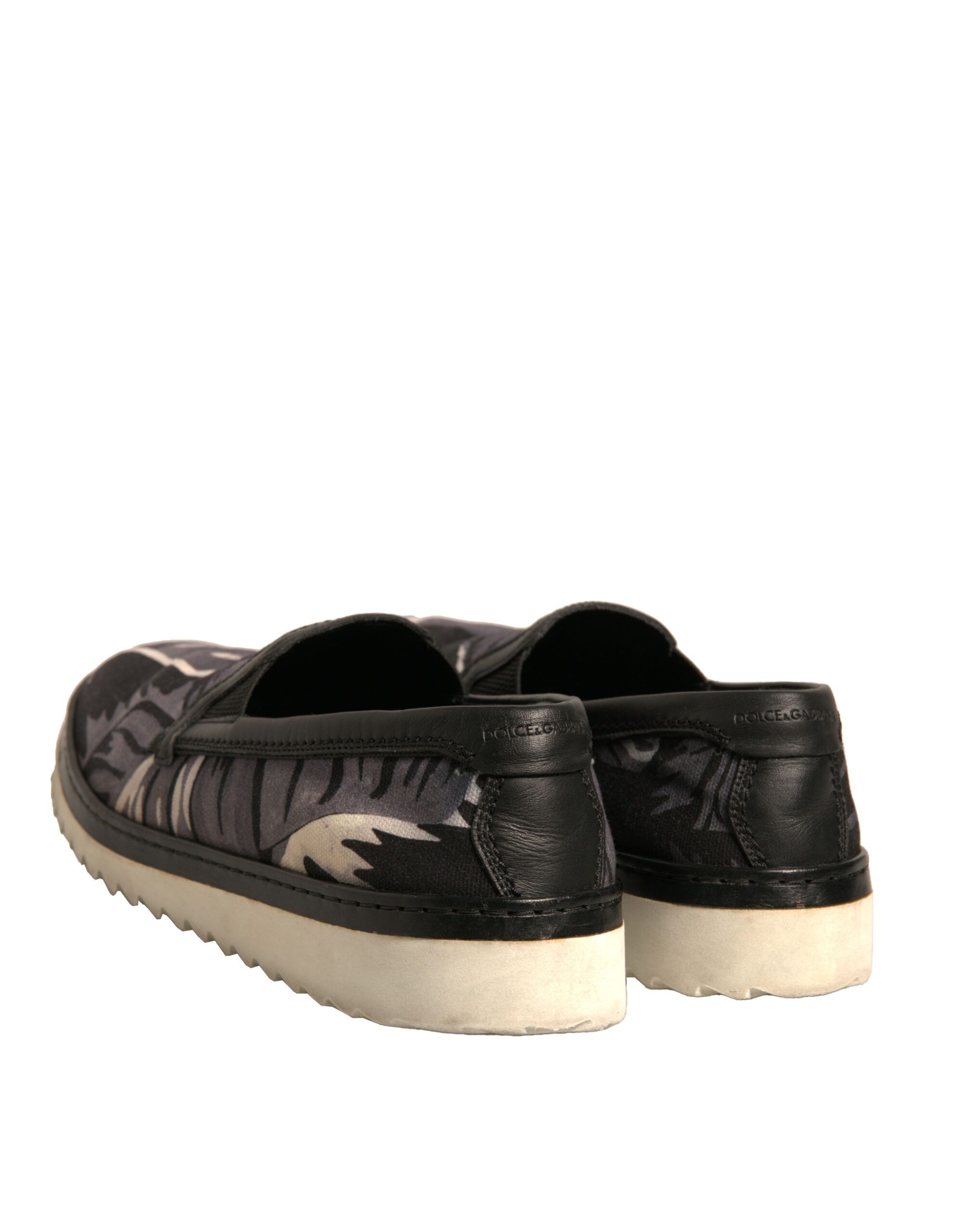 Canvas Tropical Print Slip On Men's Shoes (Pre-Owned) - Dolce & Gabbana - Modalova
