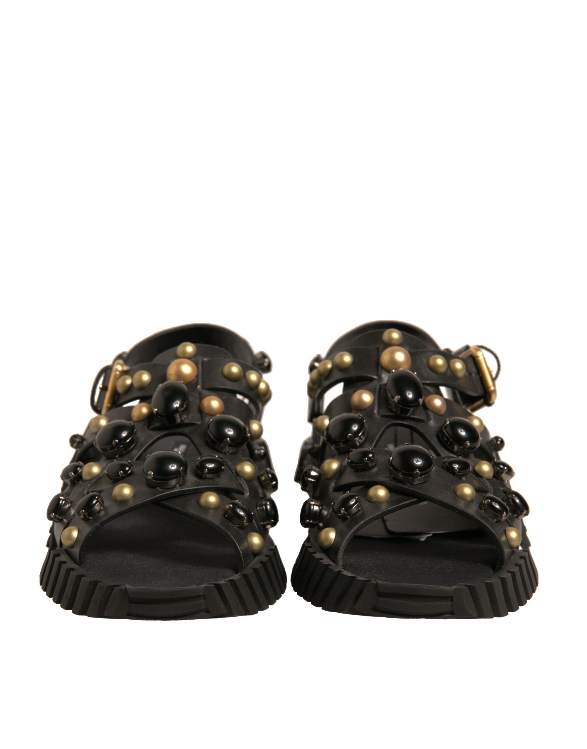 Leather Studded Slides Sandals Men's Shoes (Pre-Owned) - Dolce & Gabbana - Modalova