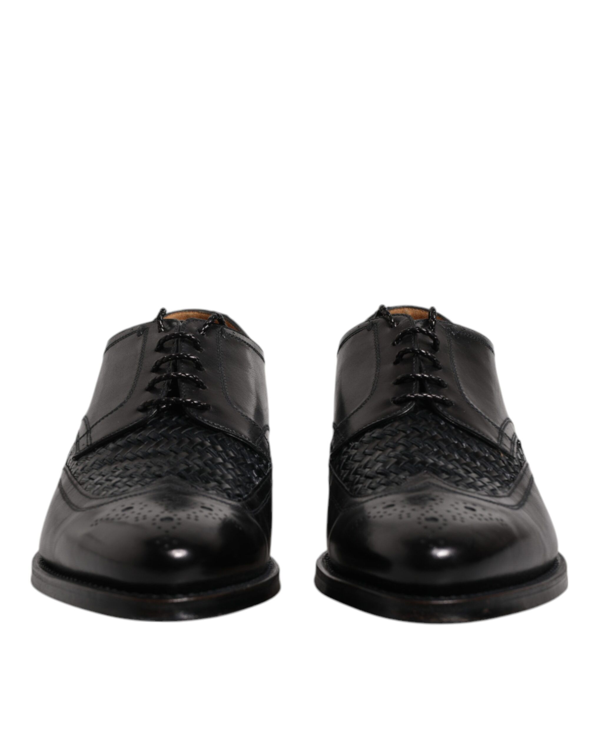 Leather Derby Wingtip Lace Up Formal Dress Men's Shoes - Dolce & Gabbana - Modalova
