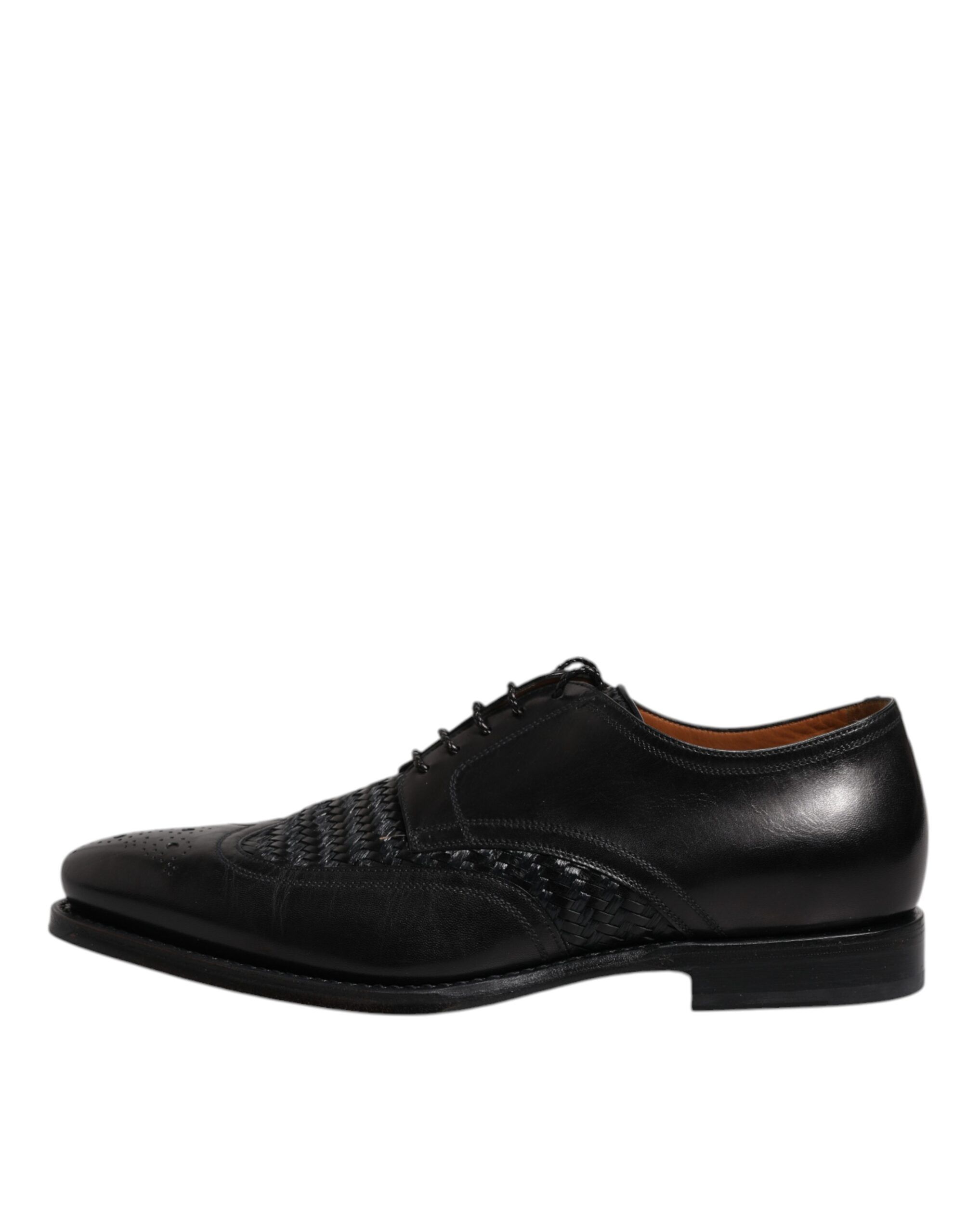 Leather Derby Wingtip Lace Up Formal Dress Men's Shoes - Dolce & Gabbana - Modalova