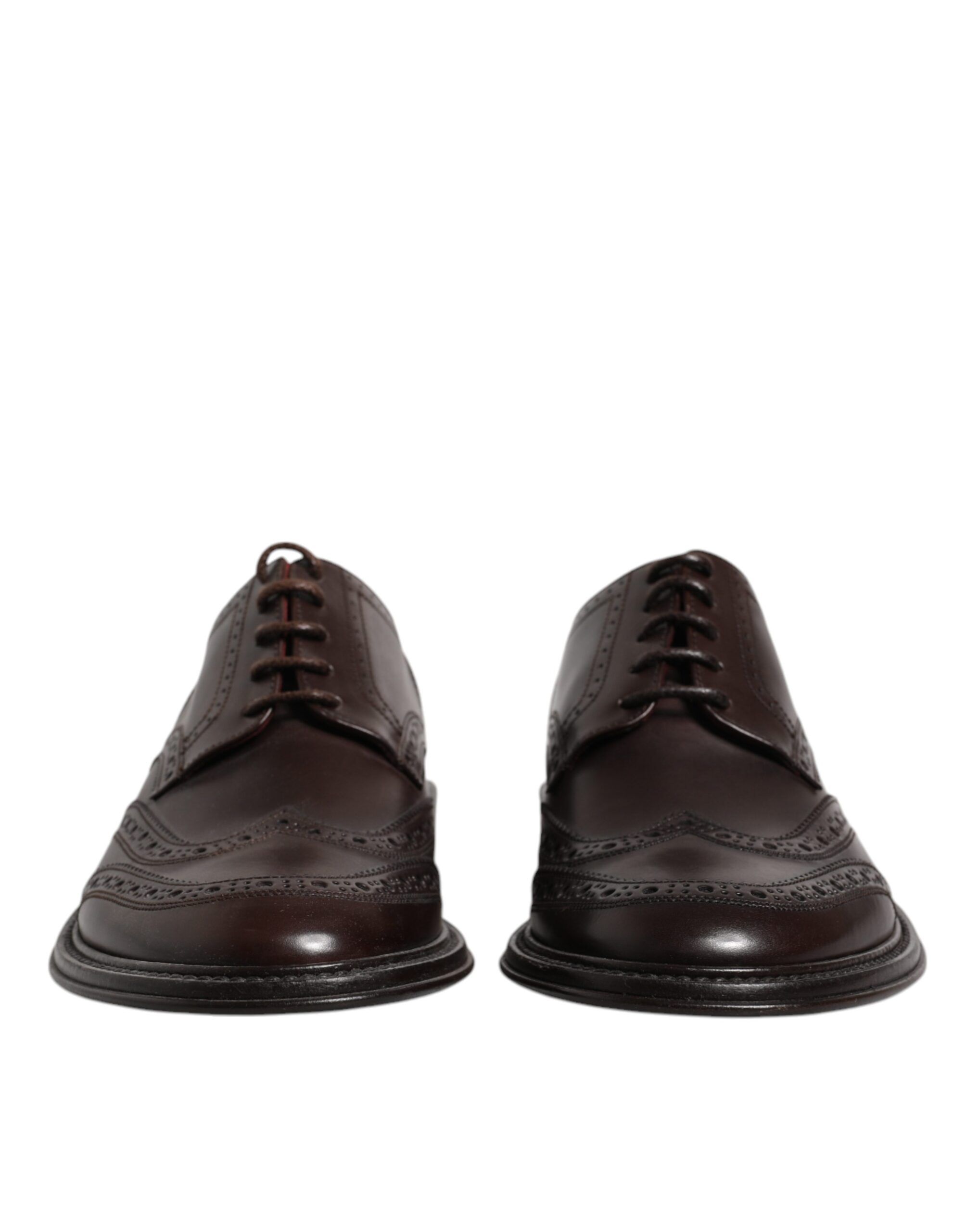 Leather Derby Wingtip Lace Up Formal Dress Men's Shoes - Dolce & Gabbana - Modalova