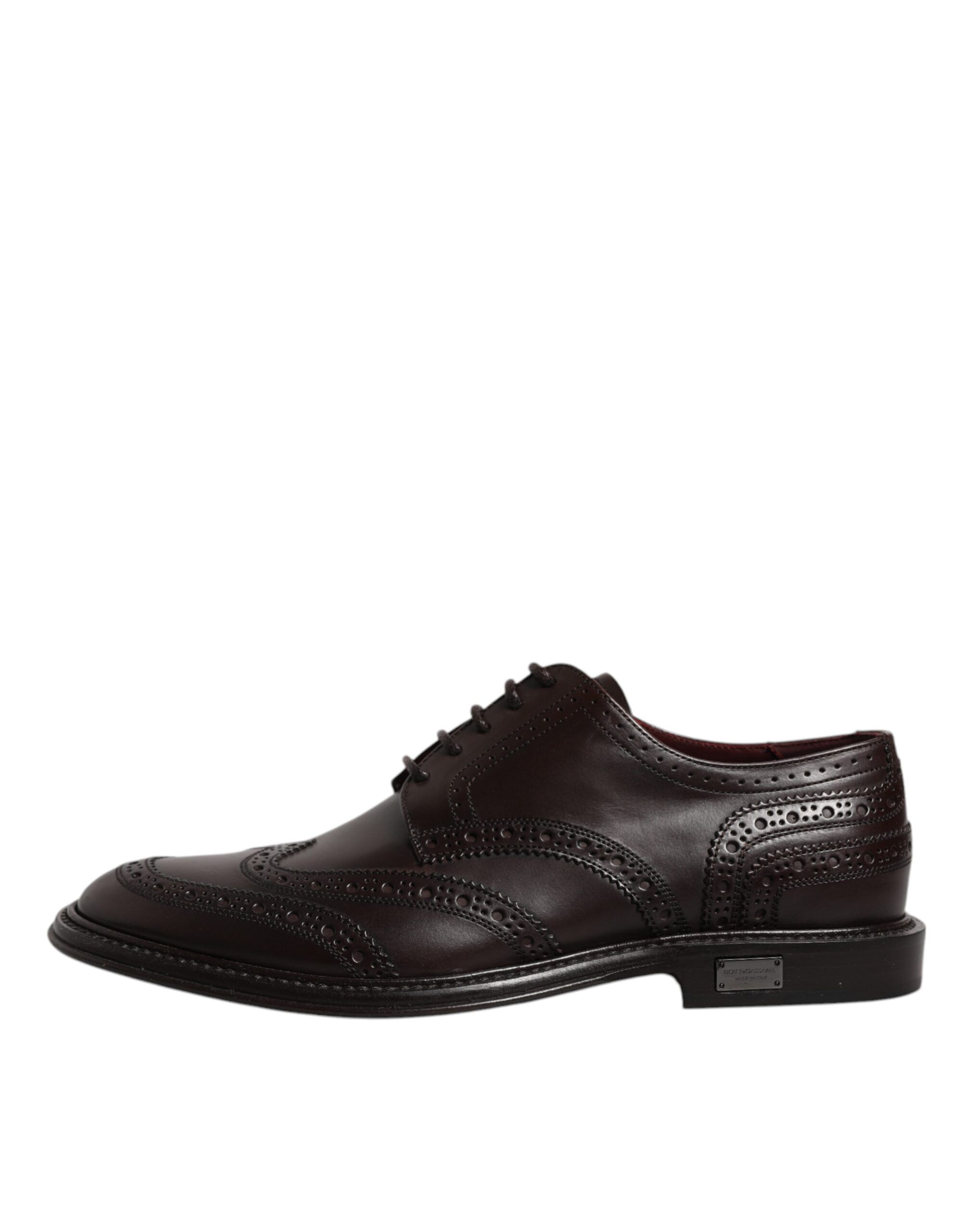 Leather Derby Wingtip Lace Up Formal Dress Men's Shoes - Dolce & Gabbana - Modalova