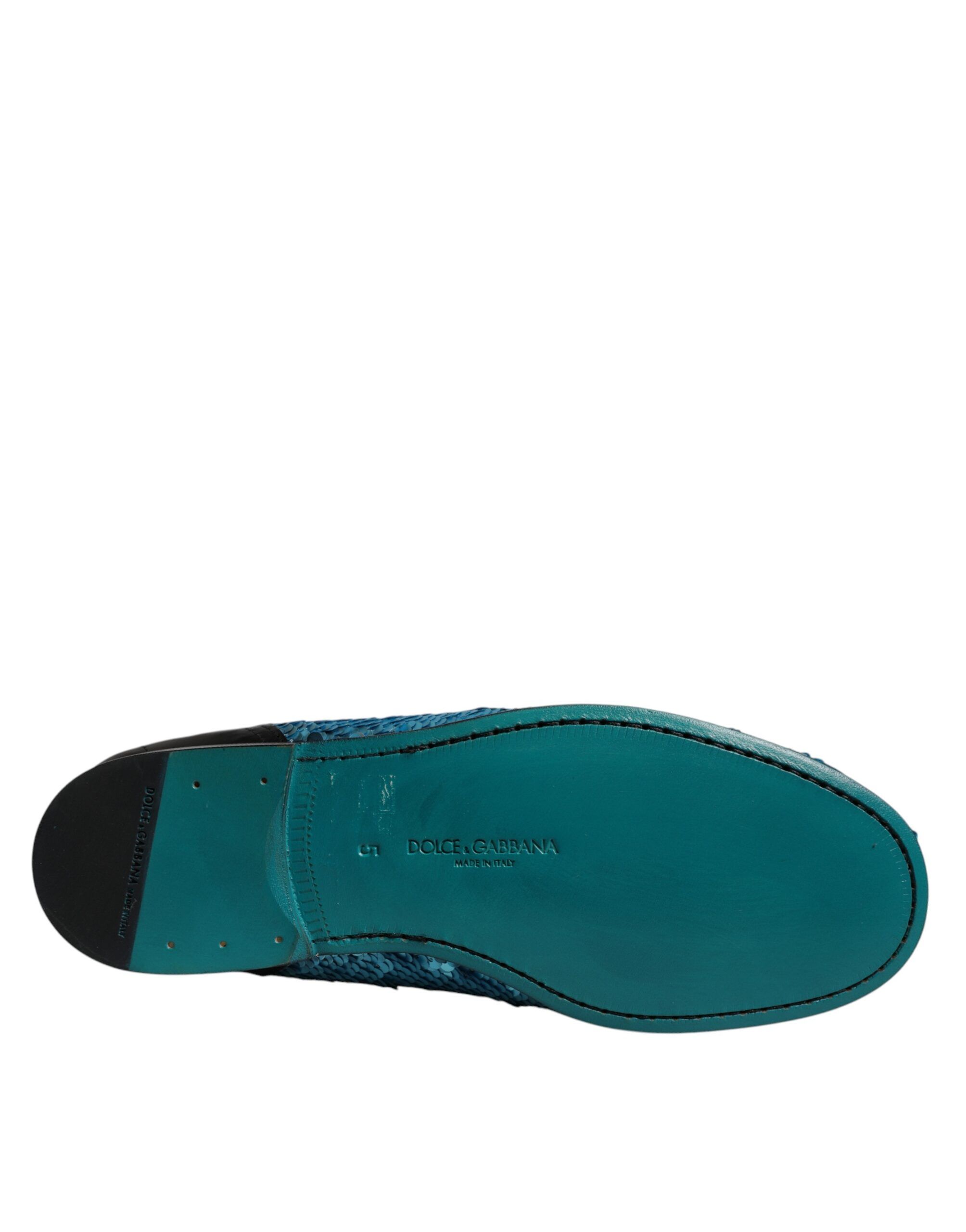 Sequined Loafers Formal Dress Men's Shoes - Dolce & Gabbana - Modalova