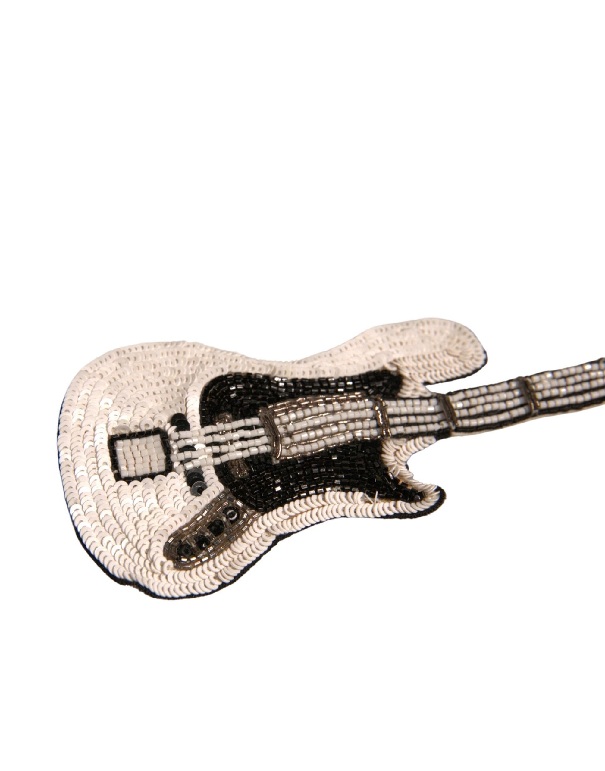 Brass Beaded Guitar Pin Women's Brooch (Pre-Owned) - Dolce & Gabbana - Modalova