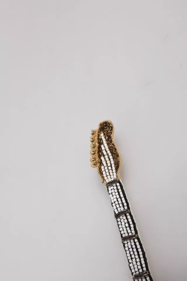 Brass Beaded Guitar Pin Women's Brooch (Pre-Owned) - Dolce & Gabbana - Modalova