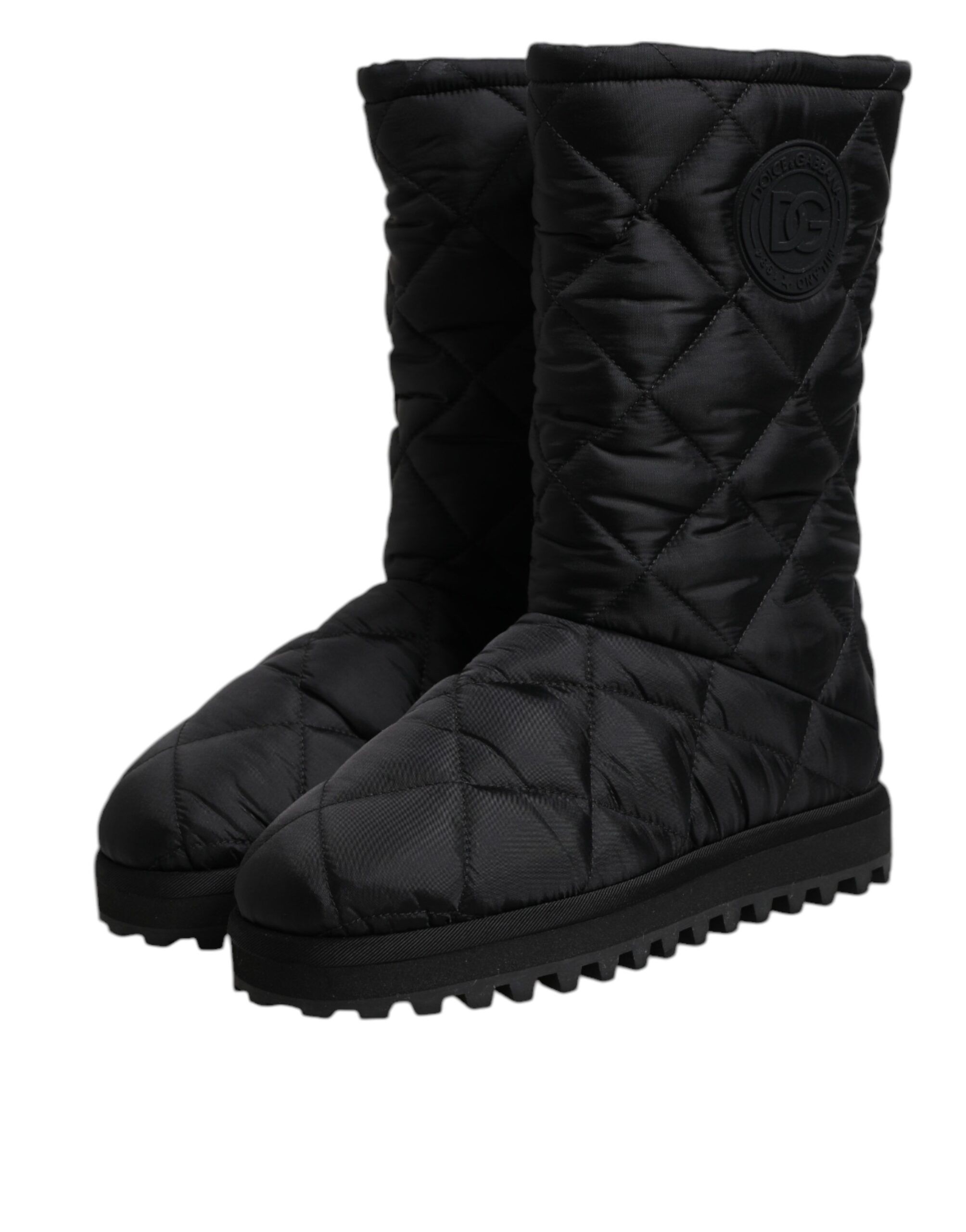 Polyester Padded Mid Calf Boots Winter Women's Shoes (Pre-Owned) - Dolce & Gabbana - Modalova
