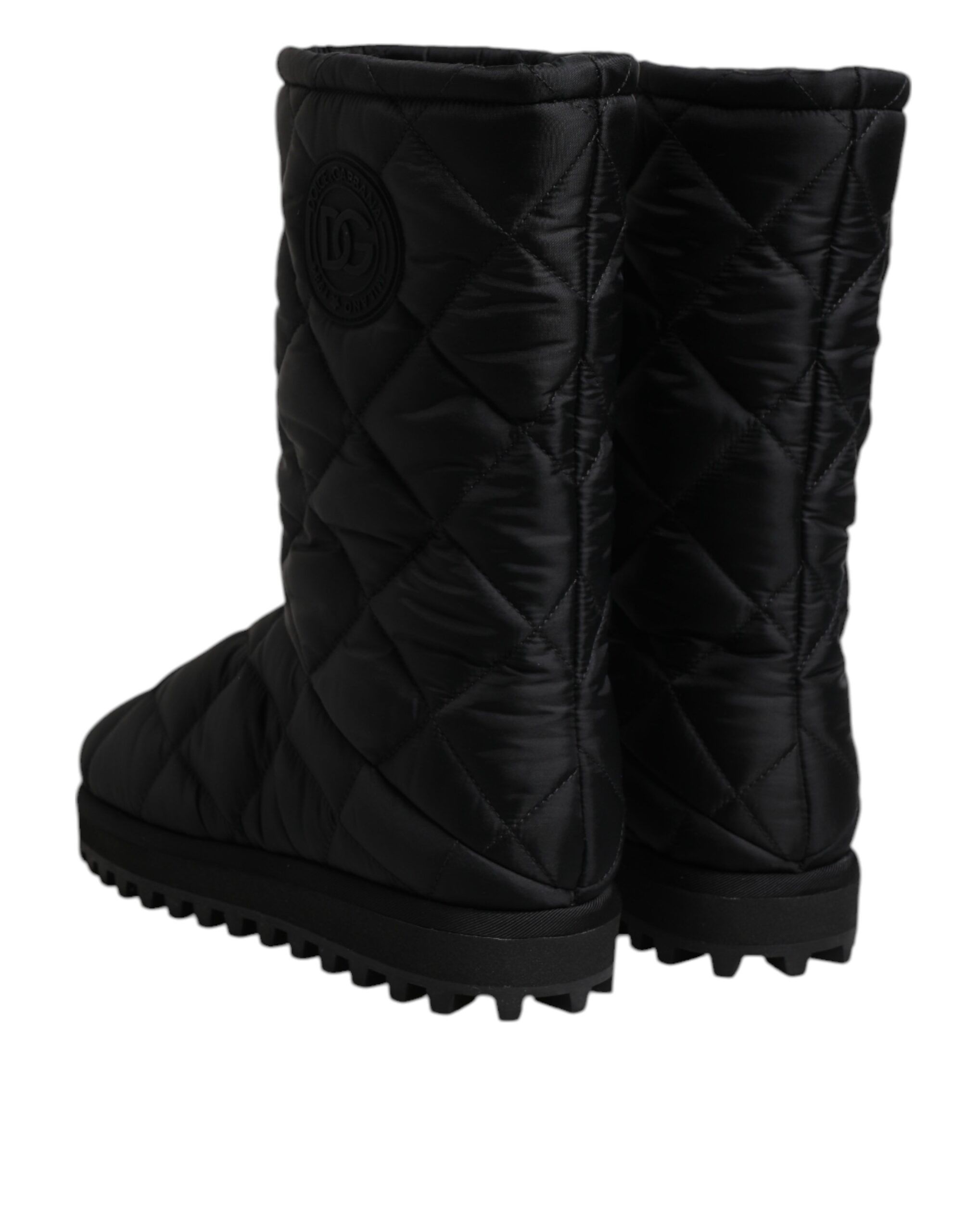 Polyester Padded Mid Calf Boots Winter Women's Shoes (Pre-Owned) - Dolce & Gabbana - Modalova