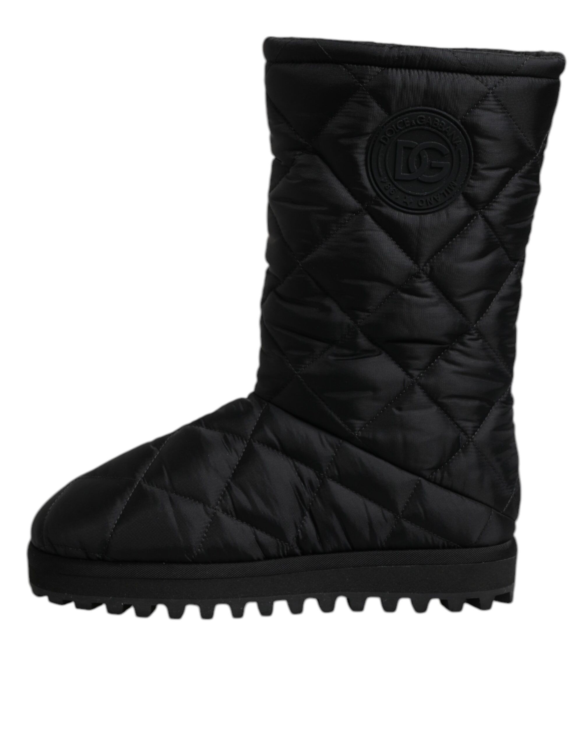 Polyester Padded Mid Calf Boots Winter Women's Shoes (Pre-Owned) - Dolce & Gabbana - Modalova