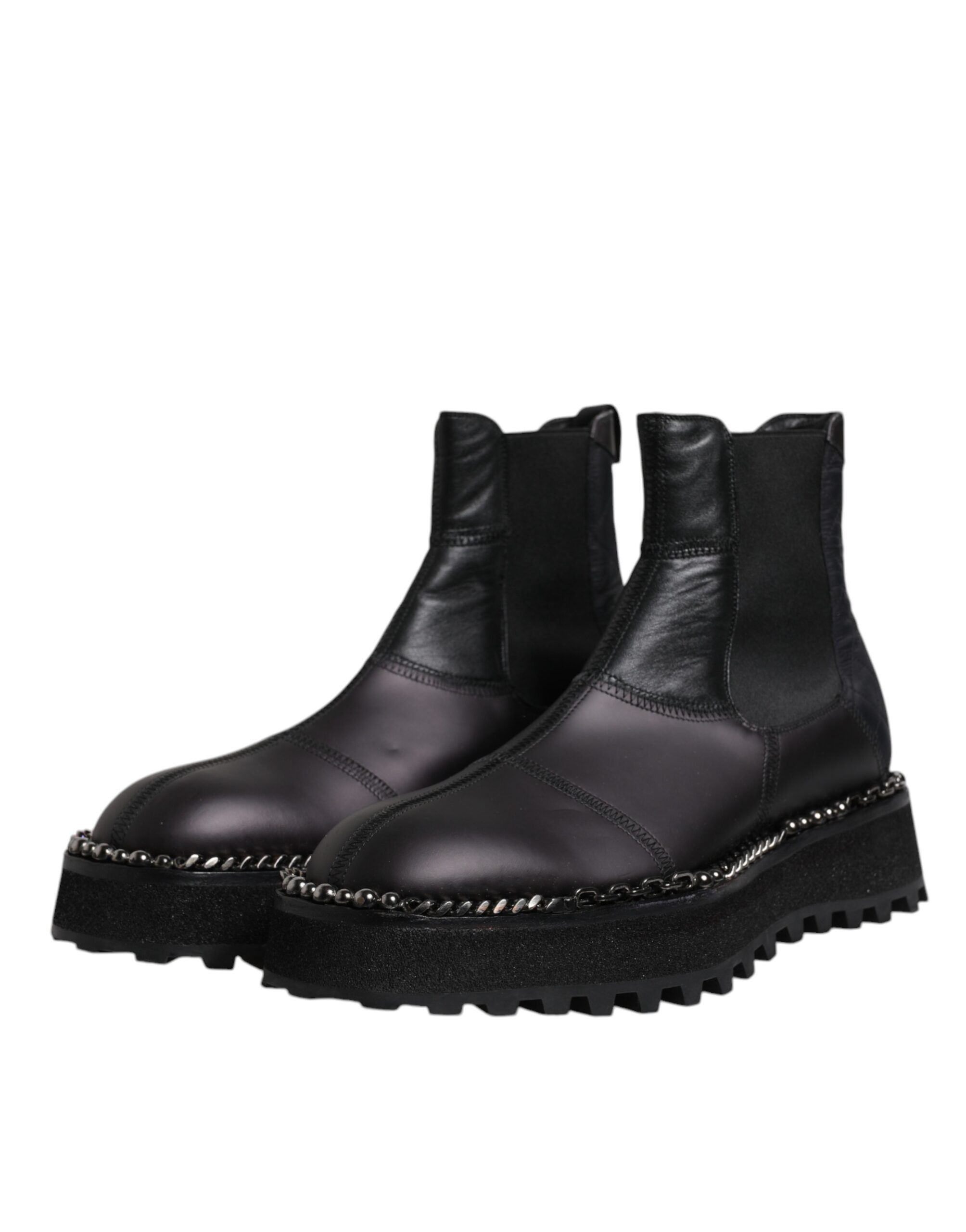 Chelsea Boots Leather Slip On Men's Shoes (Pre-Owned) - Dolce & Gabbana - Modalova