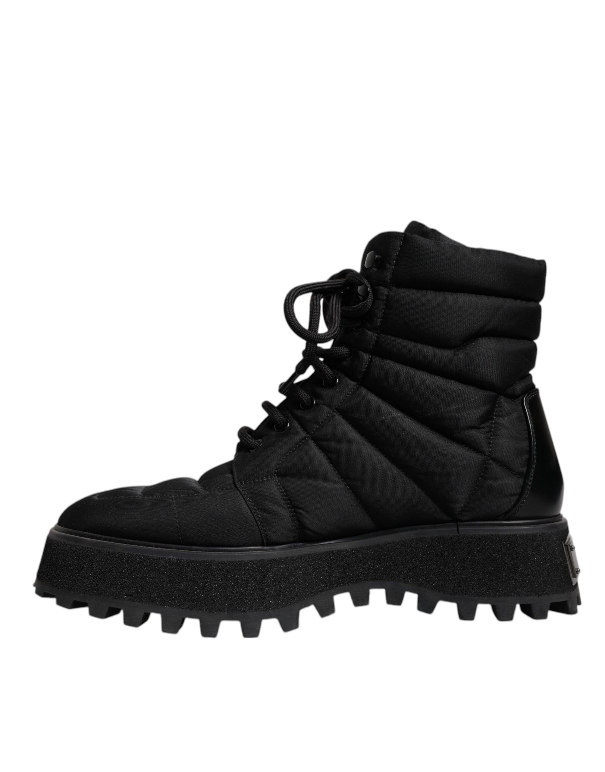 Padded Mid Calf Lace Up Boots Men's Shoes - Dolce & Gabbana - Modalova