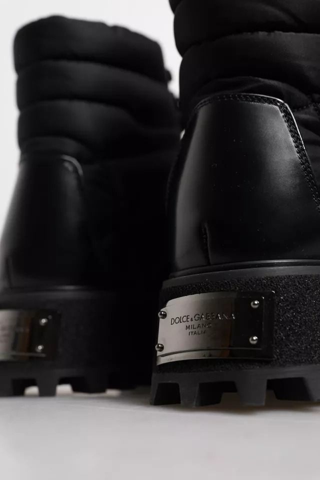 Padded Mid Calf Lace Up Boots Men's Shoes - Dolce & Gabbana - Modalova