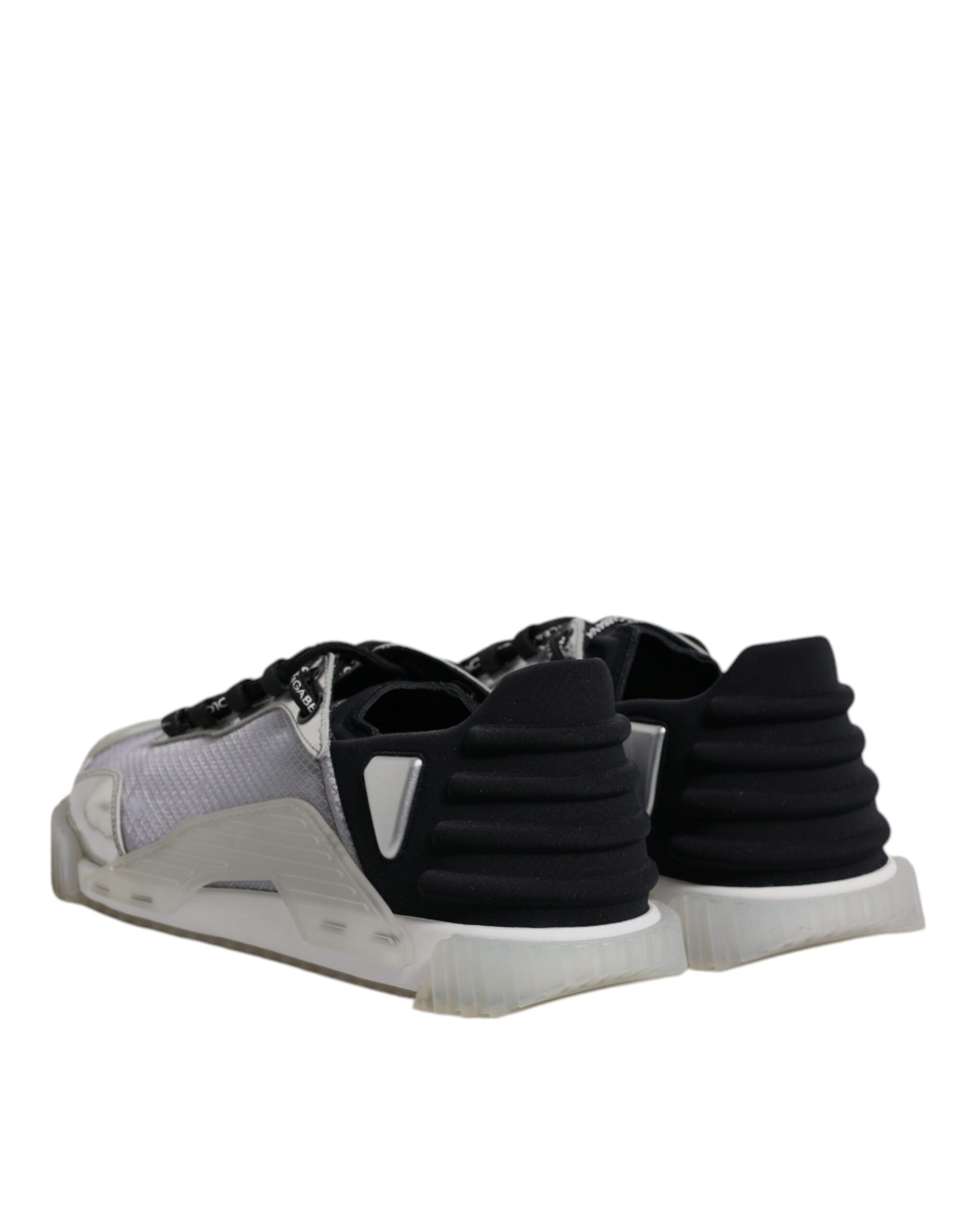 Silver Black Nylon NS1 Low Top Sneakers Men's Shoes (Pre-Owned) - Dolce & Gabbana - Modalova