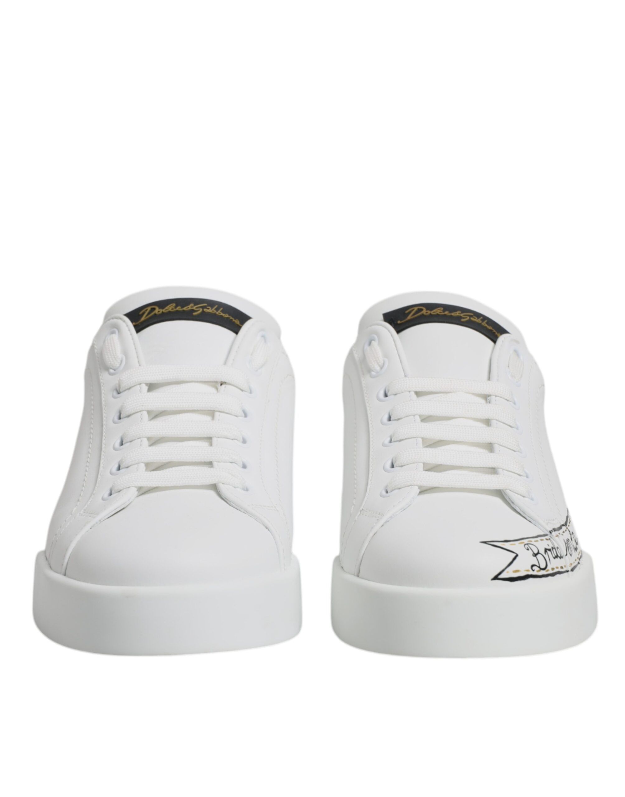 Leather Low Top Lace Up Sneakers Men's Shoes (Pre-Owned) - Dolce & Gabbana - Modalova